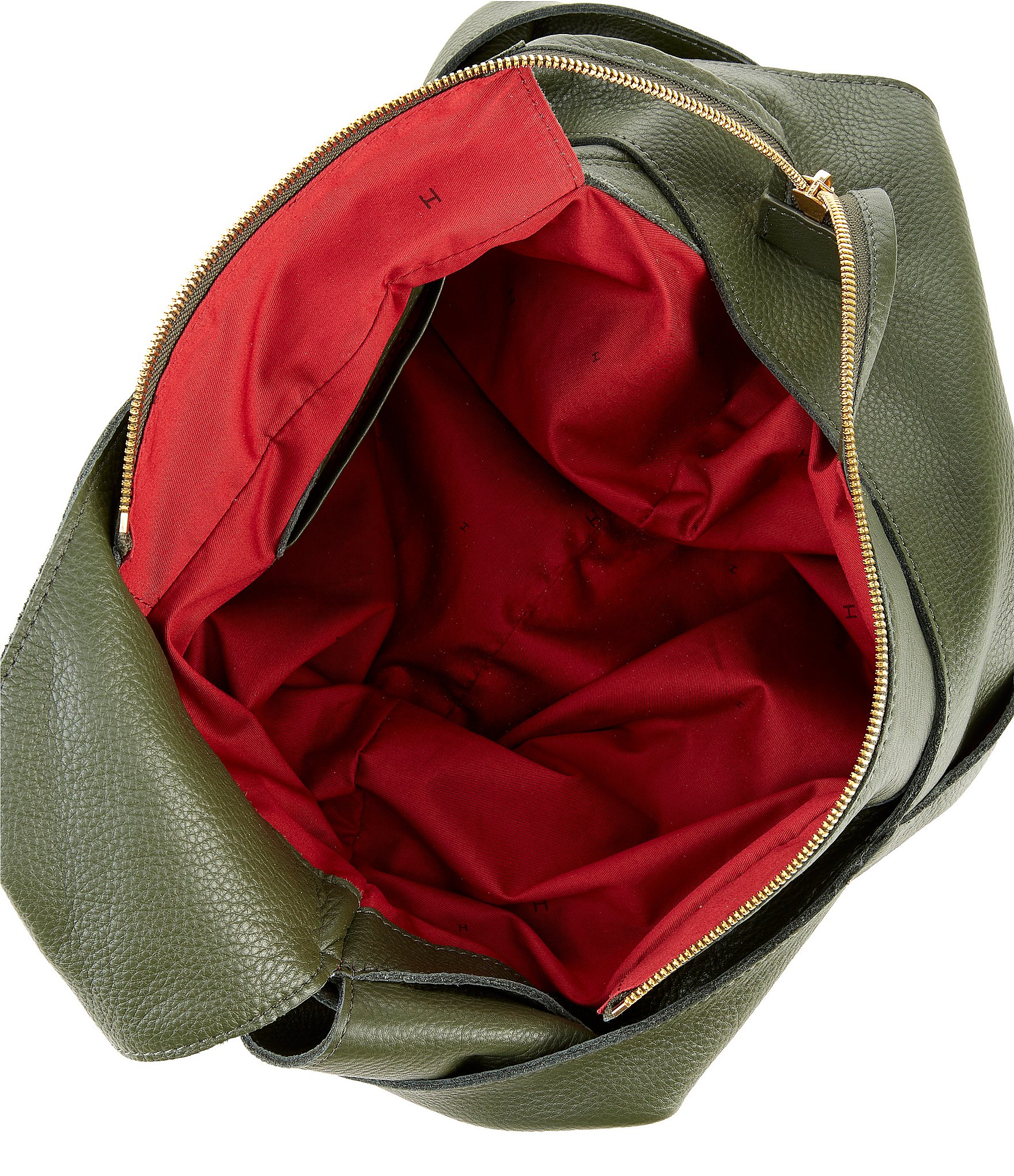 Hammitt Tom Gold Stud Slouchy Zip Hobo Bag