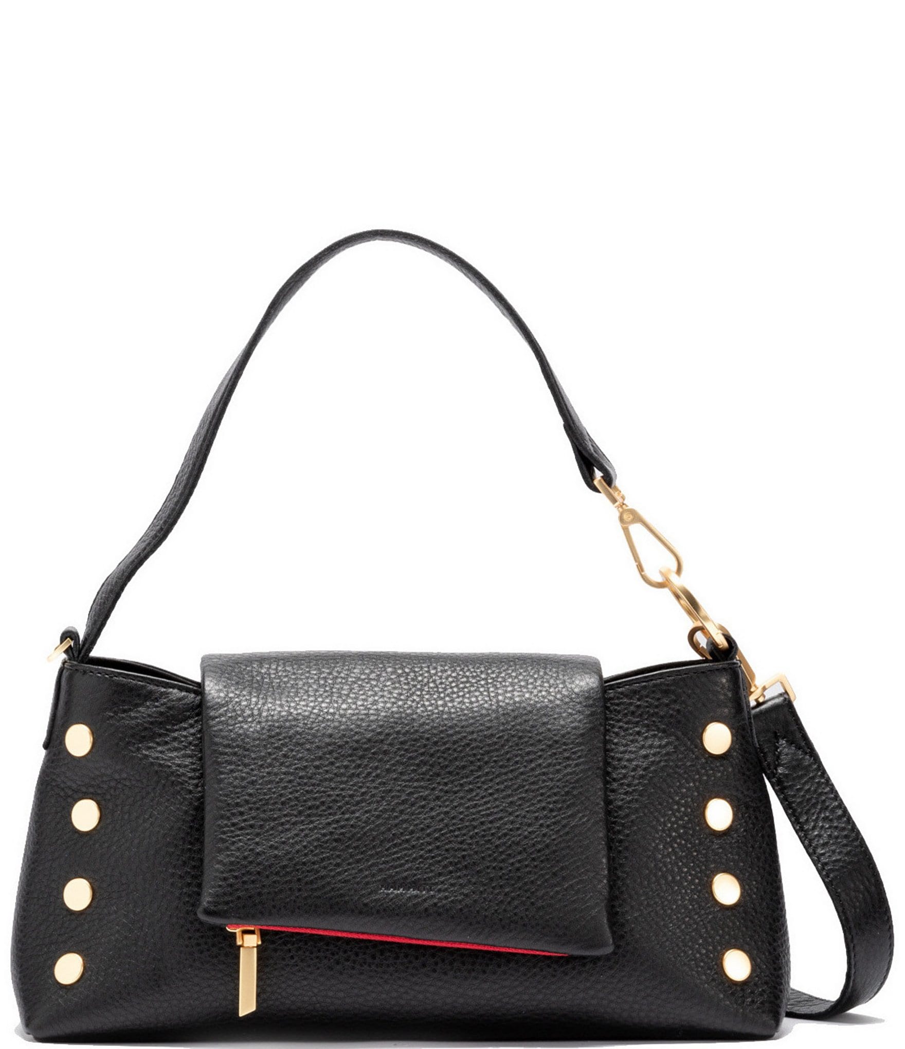 brooke medium embellished pebbled leather shoulder bag