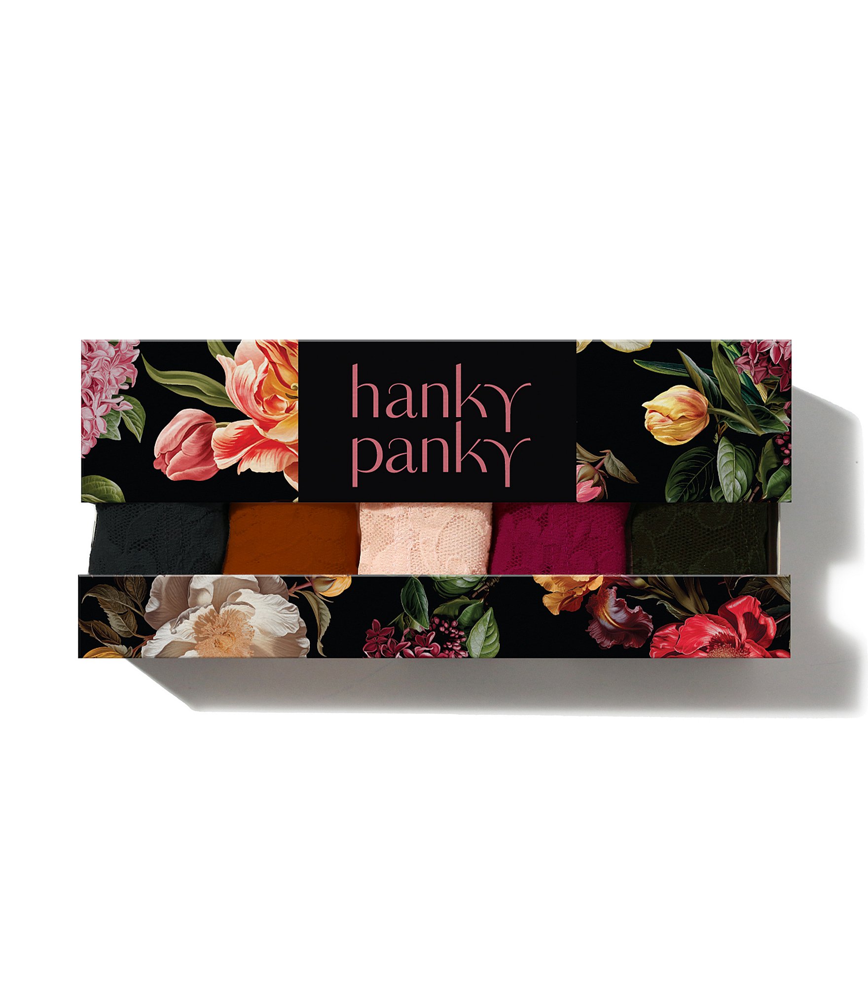 Hanky Panky Solid Signature Lace® Original Rise Thong 5-Pack