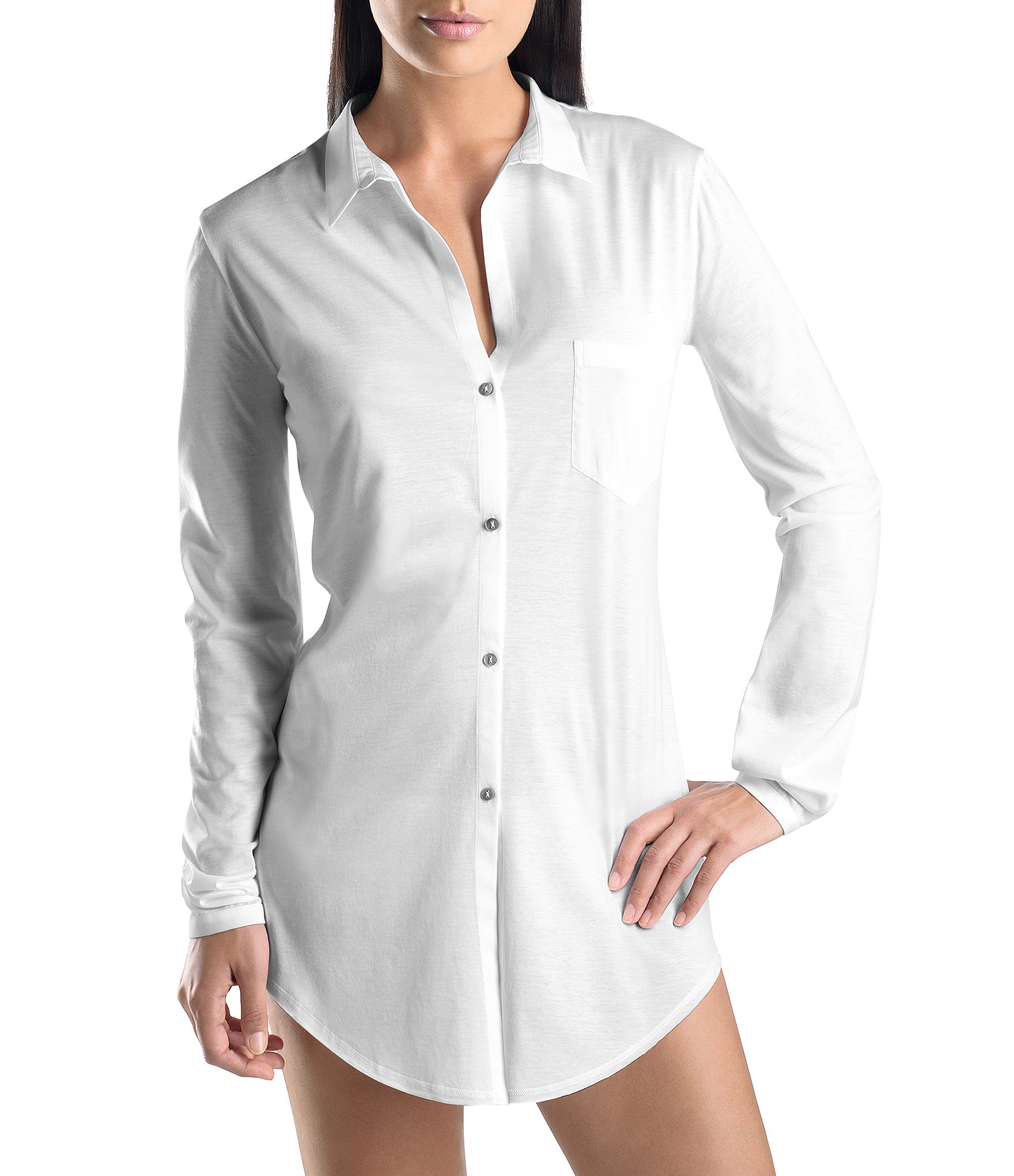 Avidlove Victorian Womens SleepShirt Boyfriend Shirt Long Sleeve Button  Nightshirts Sleepwear,White,Medium