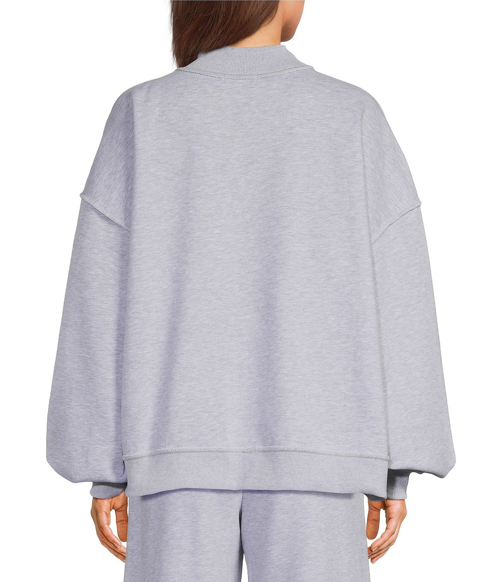 Happy Camp3r Mock Neck Pullover Coordinating Sweatshirt