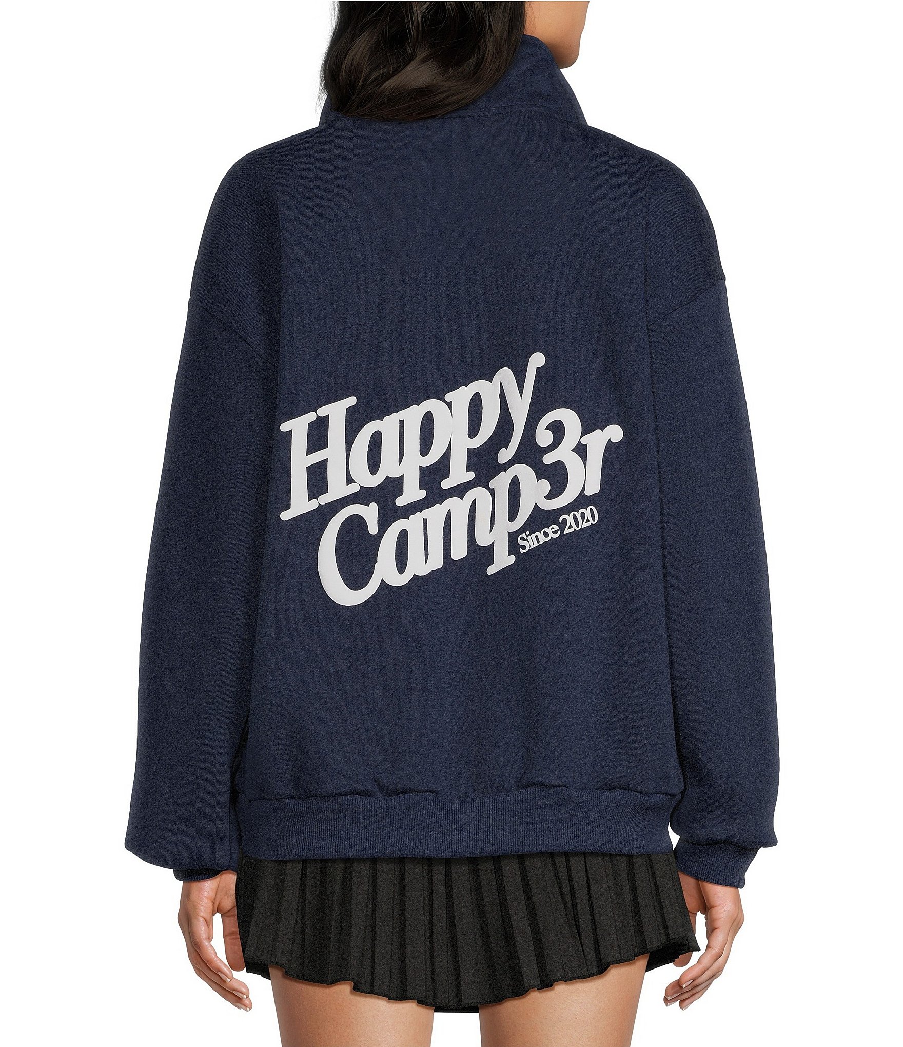 Happy Camp3r Swt Varsity Quarter Zip Pullover
