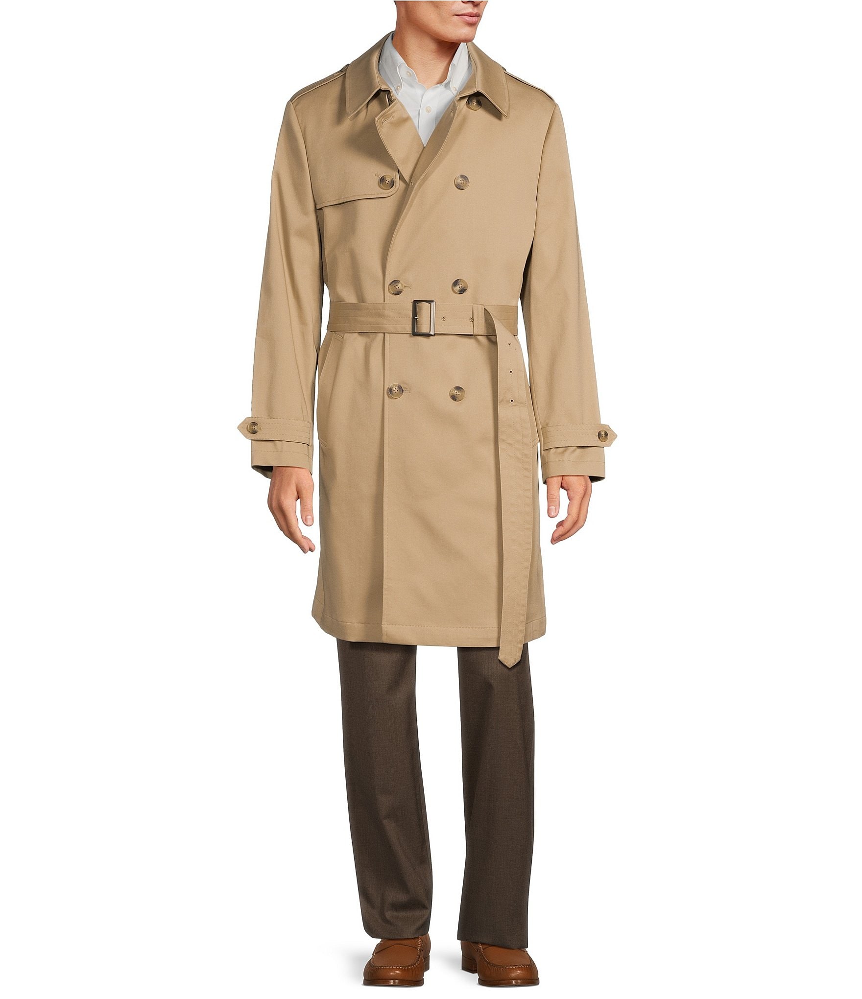 Hart Schaffner Marx Size 46R New With Tags $395 All-Weather Trench hot Coat