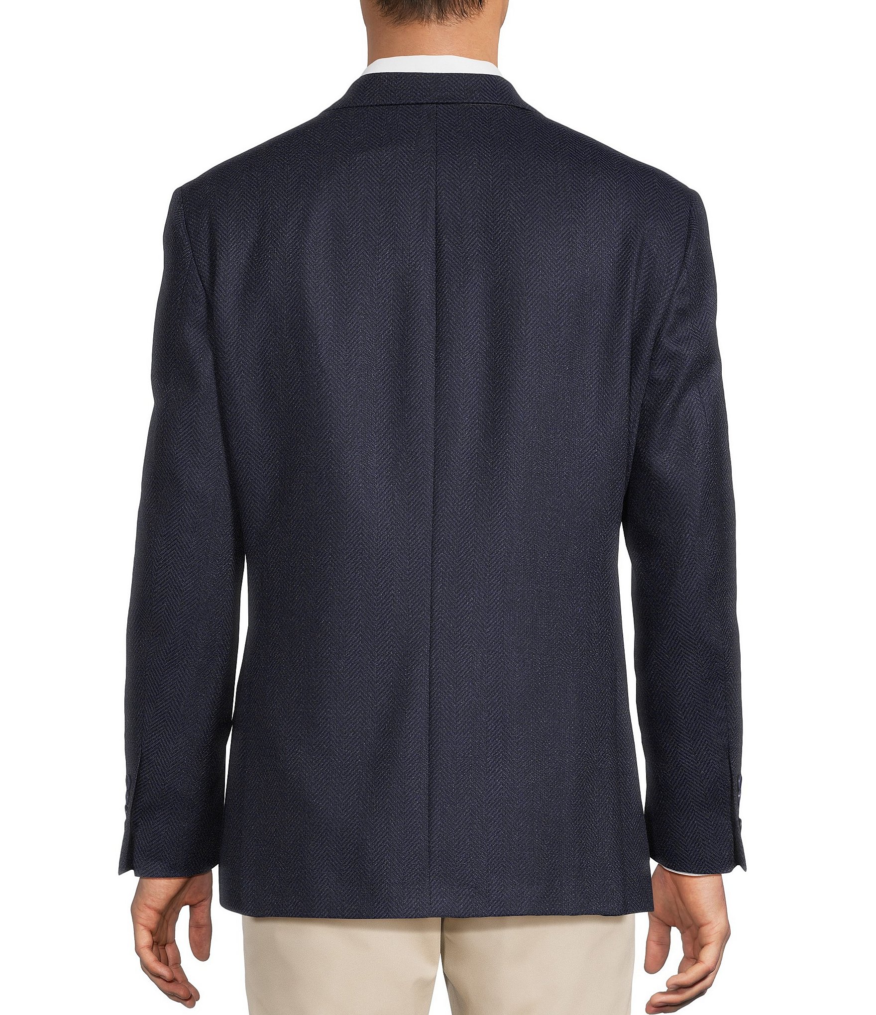Hart Schaffner Marx Chicago Classic Fit Herringbone Wool Blend Sport Coat