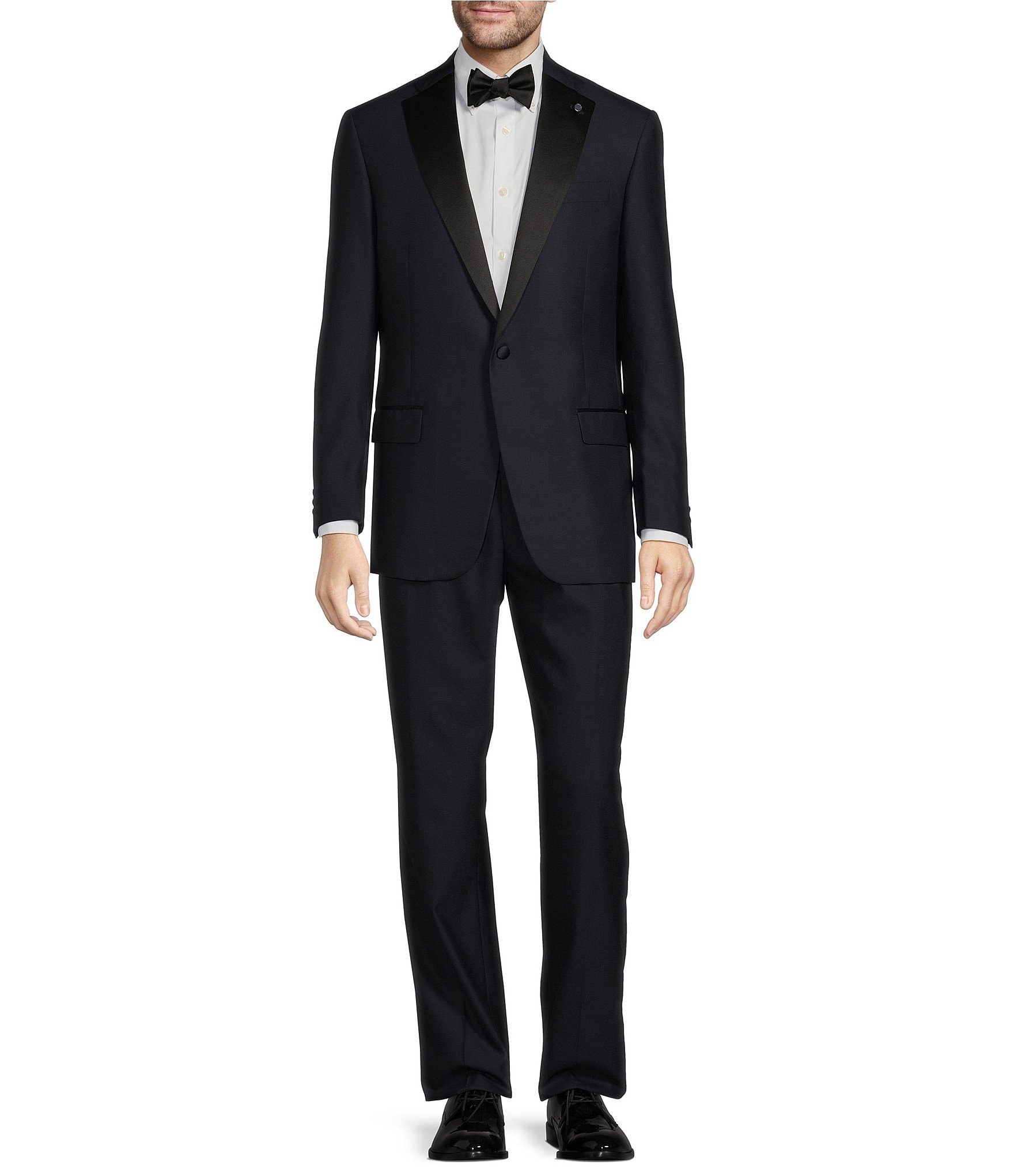 Hart Schaffner Marx Chicago Classic Fit Solid Navy Wool Tuxedo | Dillard's