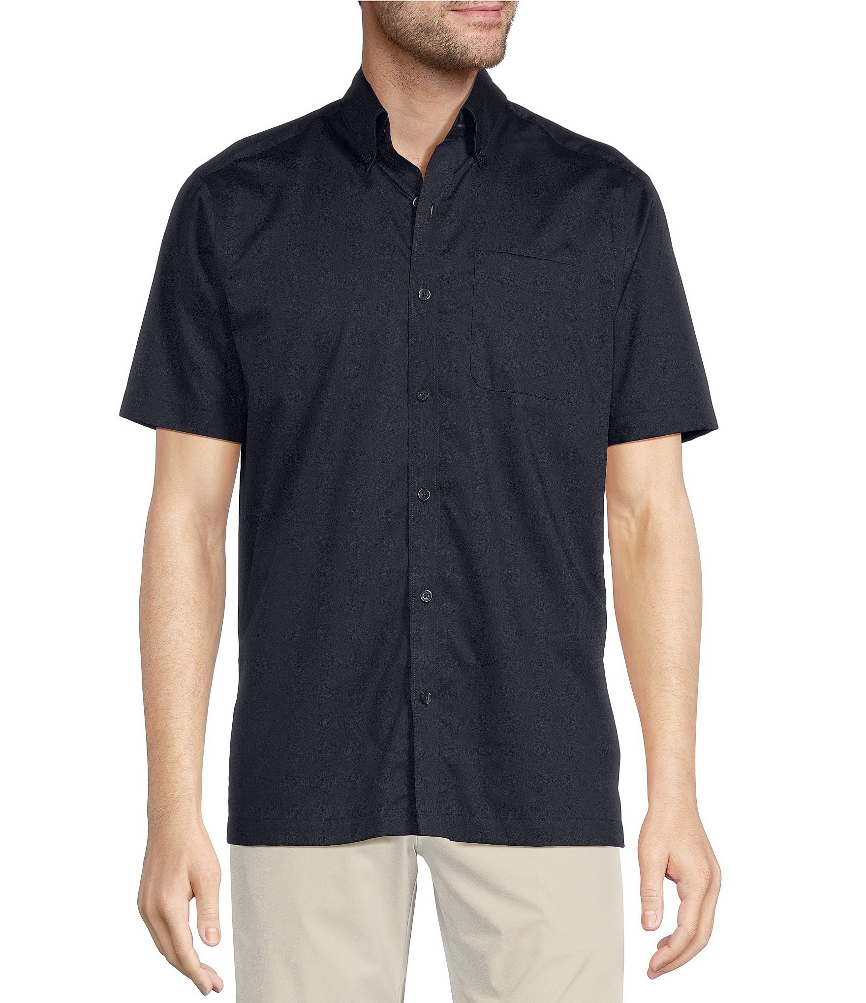 Hart Schaffner Marx Key West Collection Short Sleeve Button Down Collar  Sport Shirt | Dillard's