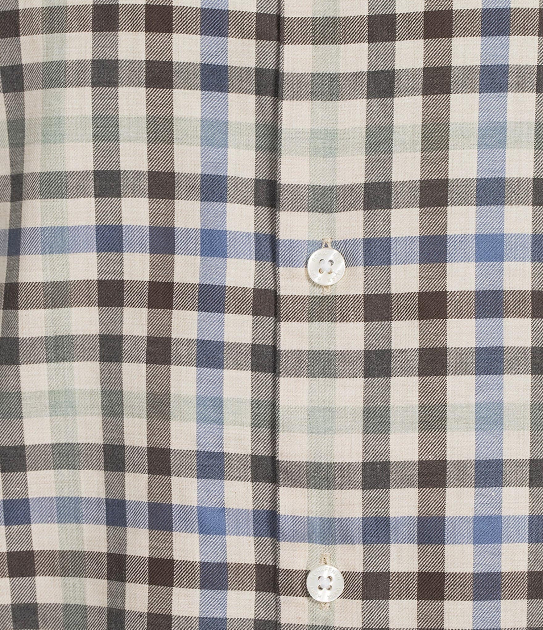 Hart Schaffner Marx Long Sleeve Checkered Heather Woven Shirt