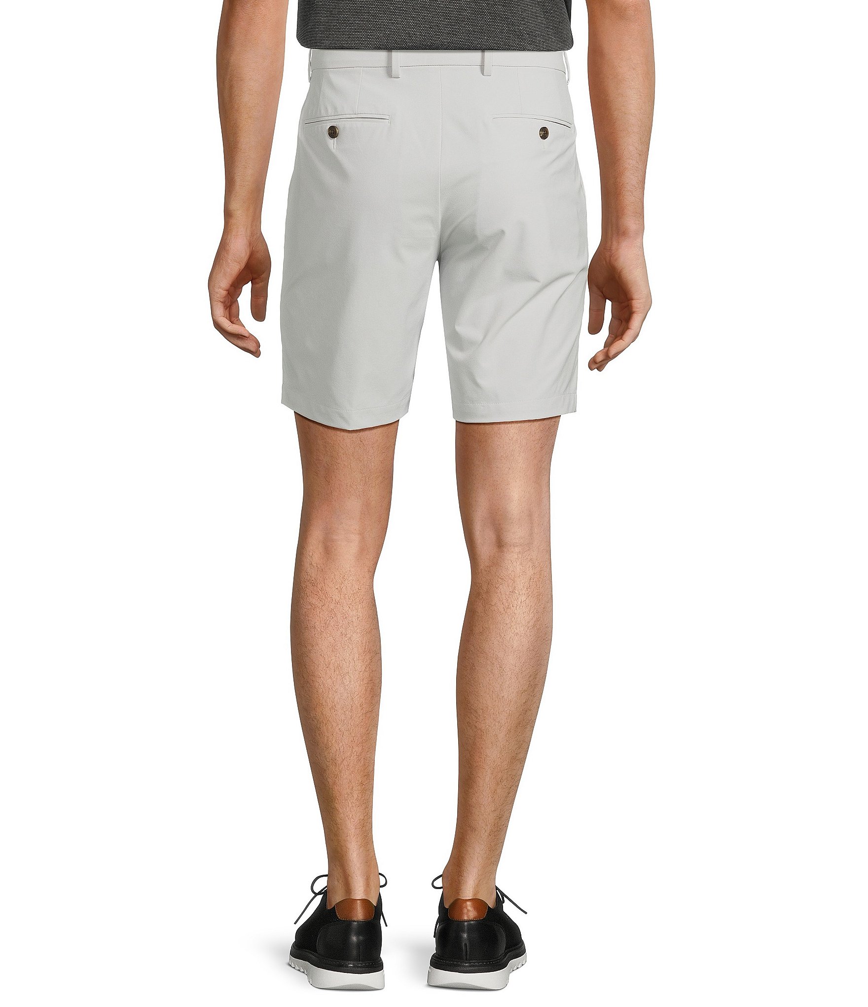 Hart Schaffner Marx Luxury Performance Solid Straight Shorts