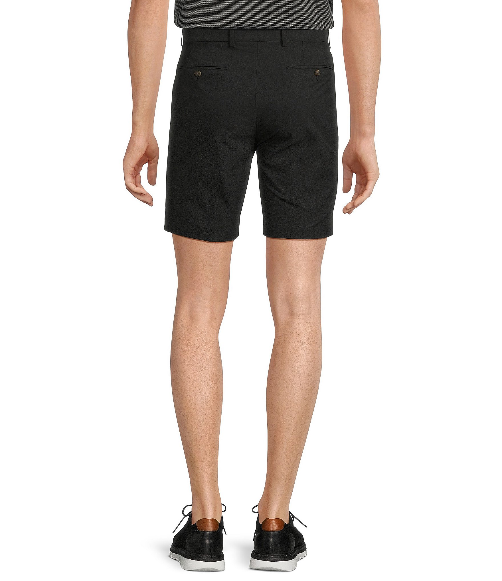Hart Schaffner Marx Luxury Performance Solid Straight Shorts