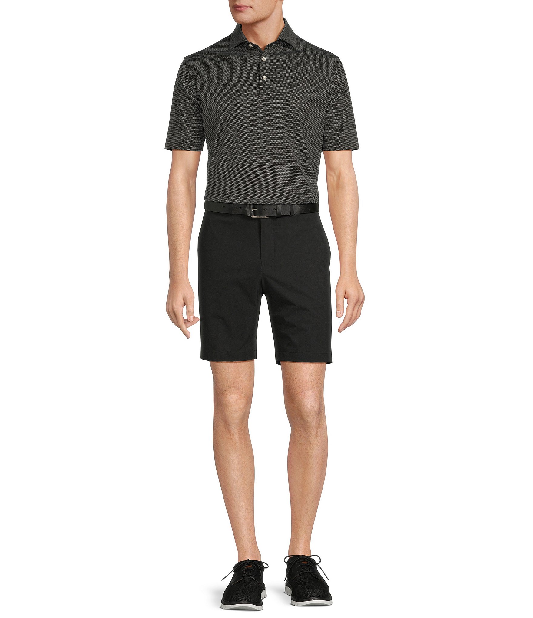 Hart Schaffner Marx Luxury Performance Solid Straight Shorts