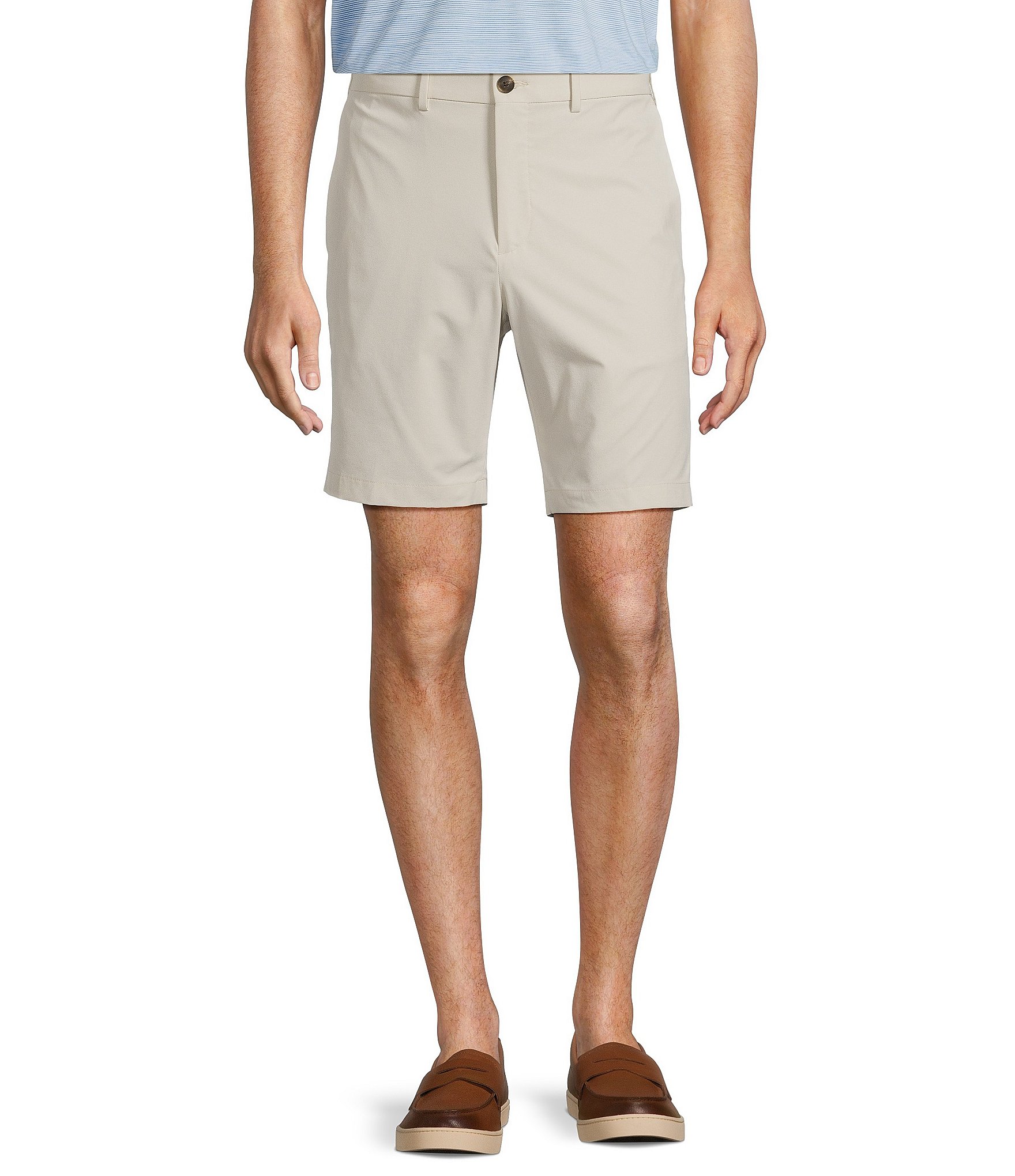 Hart Schaffner Marx Luxury Performance Solid Straight Shorts