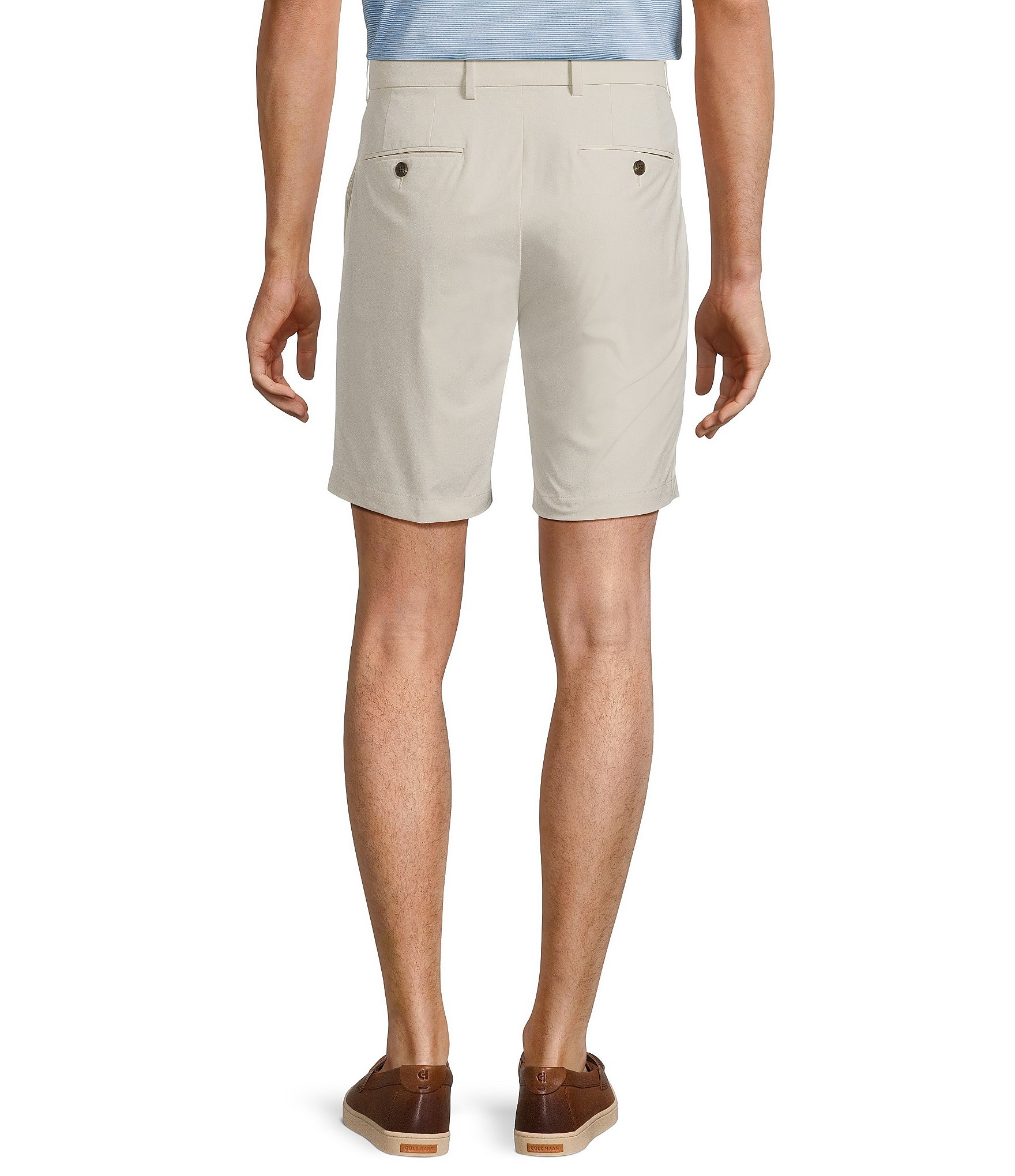 Hart Schaffner Marx Luxury Performance Solid Straight Shorts