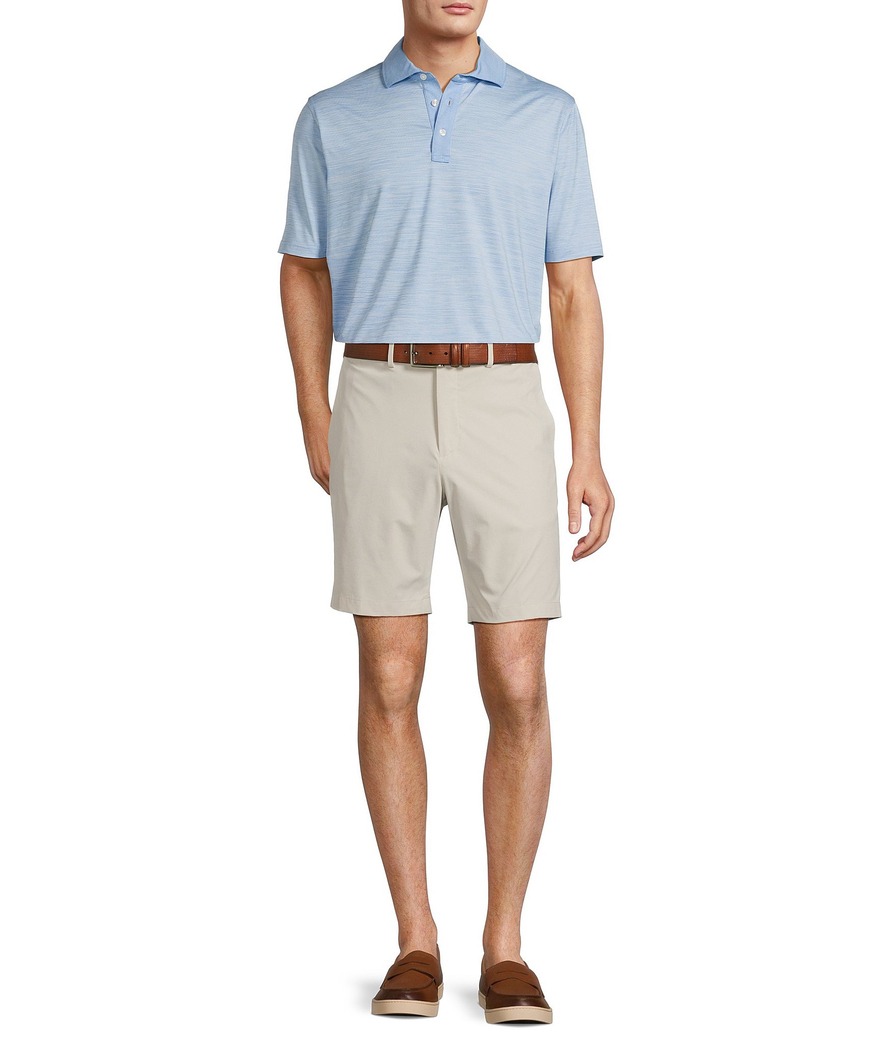 Hart Schaffner Marx Luxury Performance Solid Straight Shorts