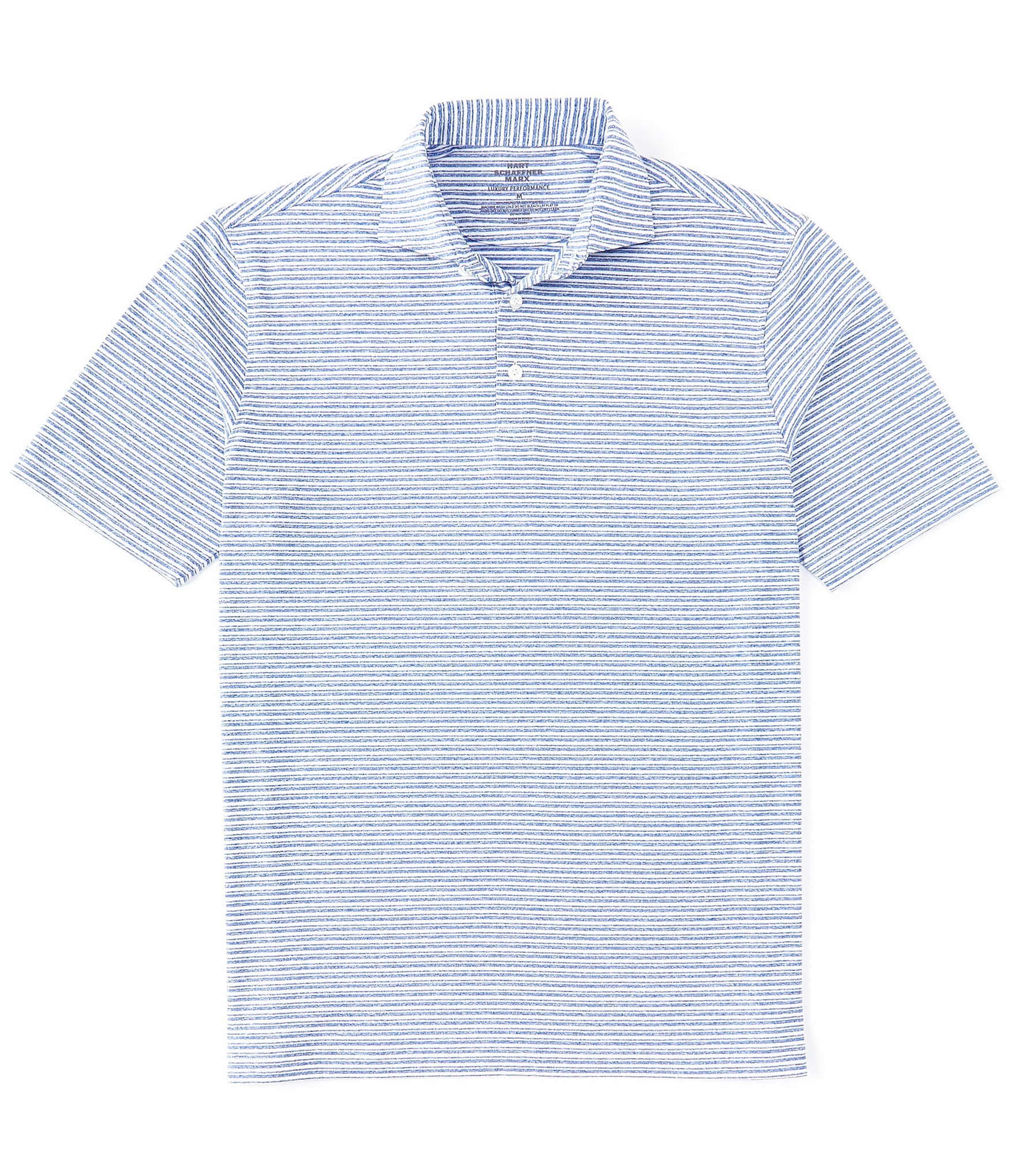 Hart Schaffner Marx Luxury Performance Stripe Polo | Dillard's