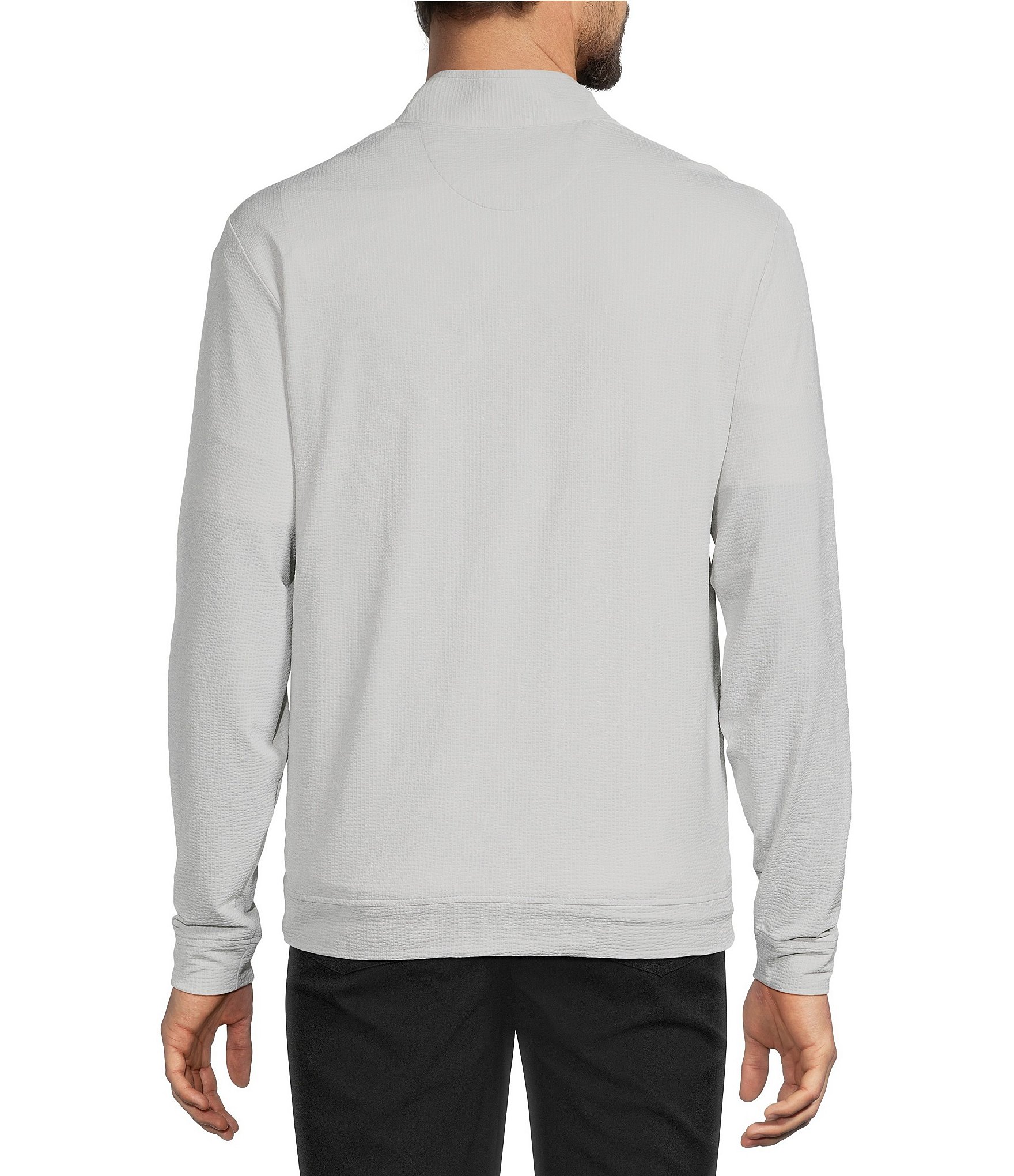 Hart Schaffner Marx Luxury Performance Textured Quarter Zip Pullover