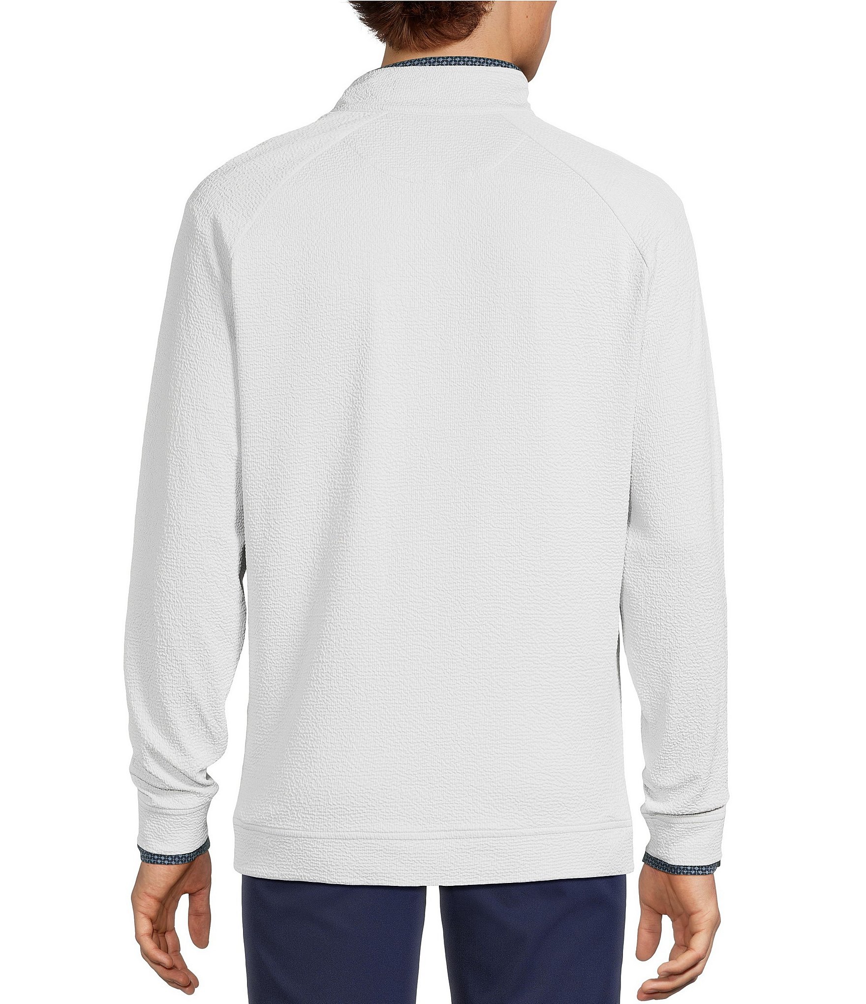 Hart Schaffner Marx Luxury Performance Textured Quarter Zip