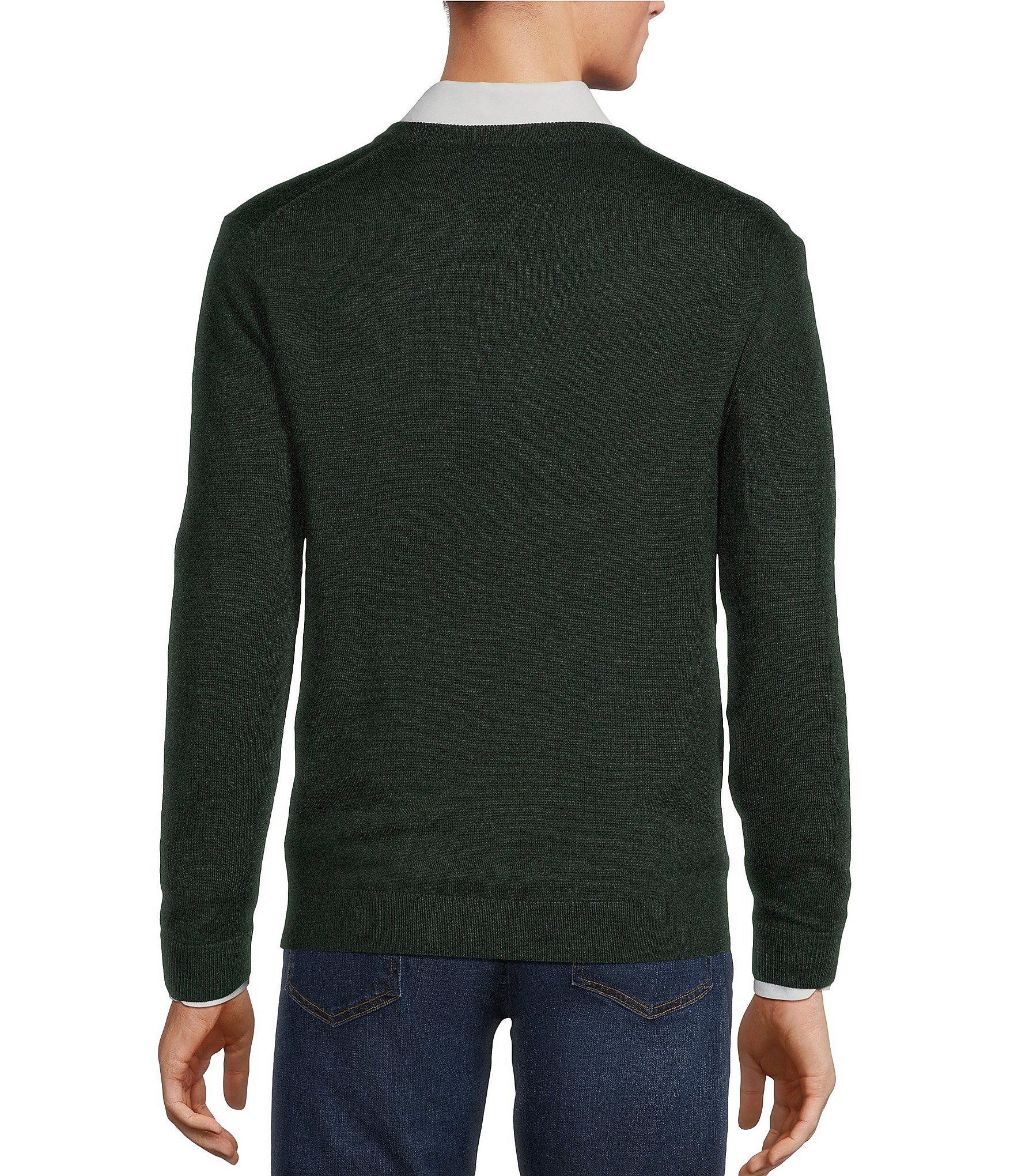 Hart Schaffner Marx Merino Wool V-Neck Sweater