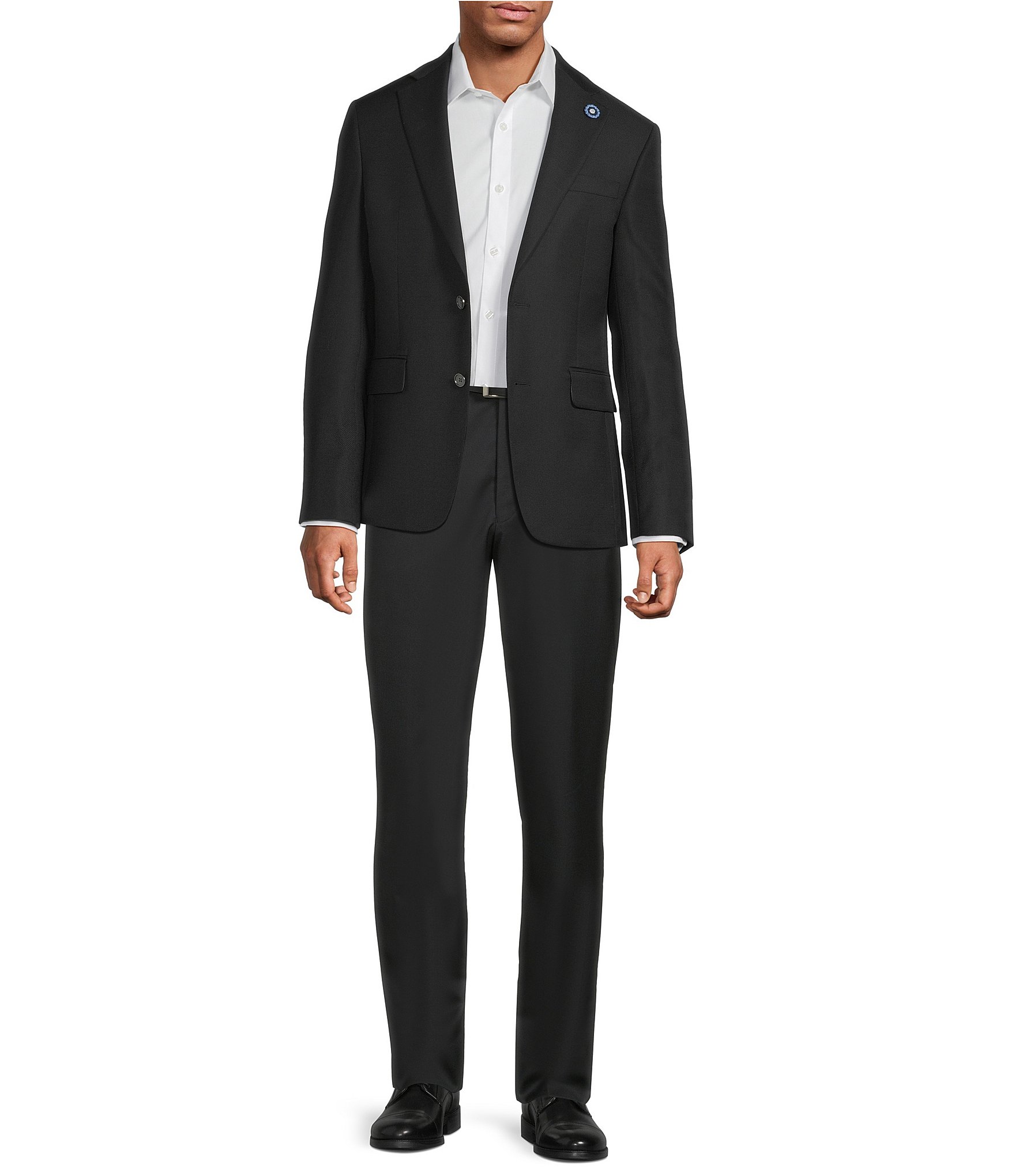 Hart Schaffner Marx Modern Fit Solid Wool Blend Blazer