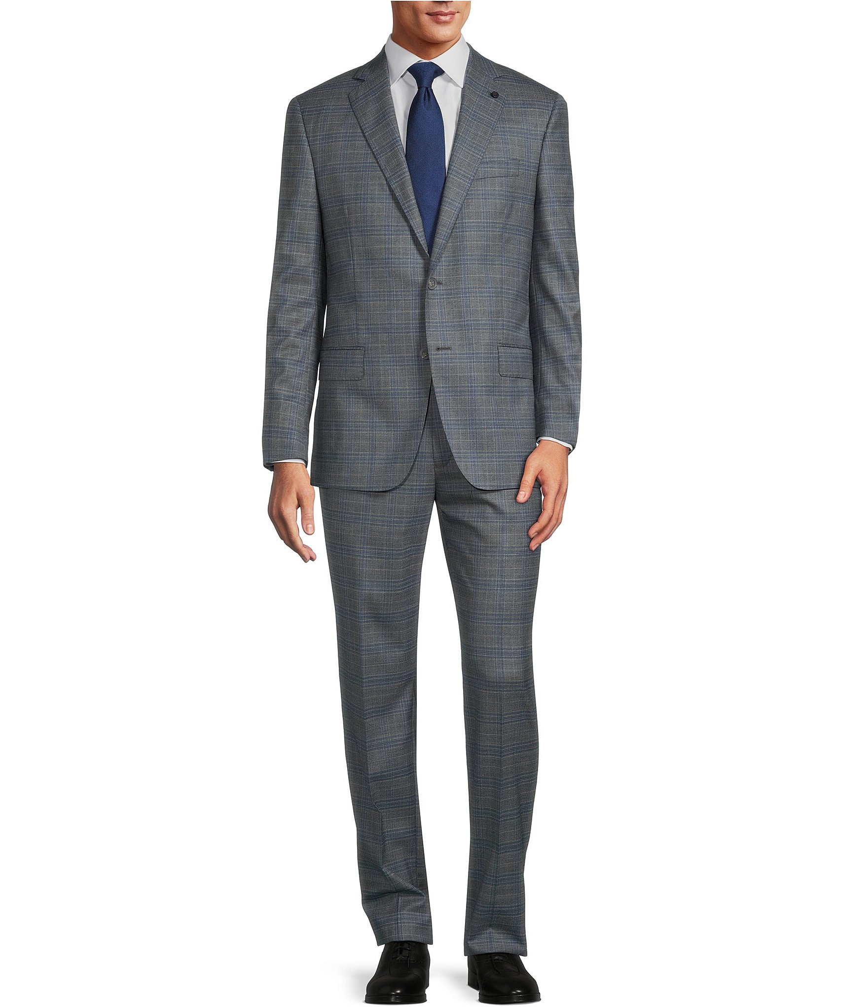 Hart Schaffner Marx New York Fit Plaid Performance Wool 2-Piece Suit ...