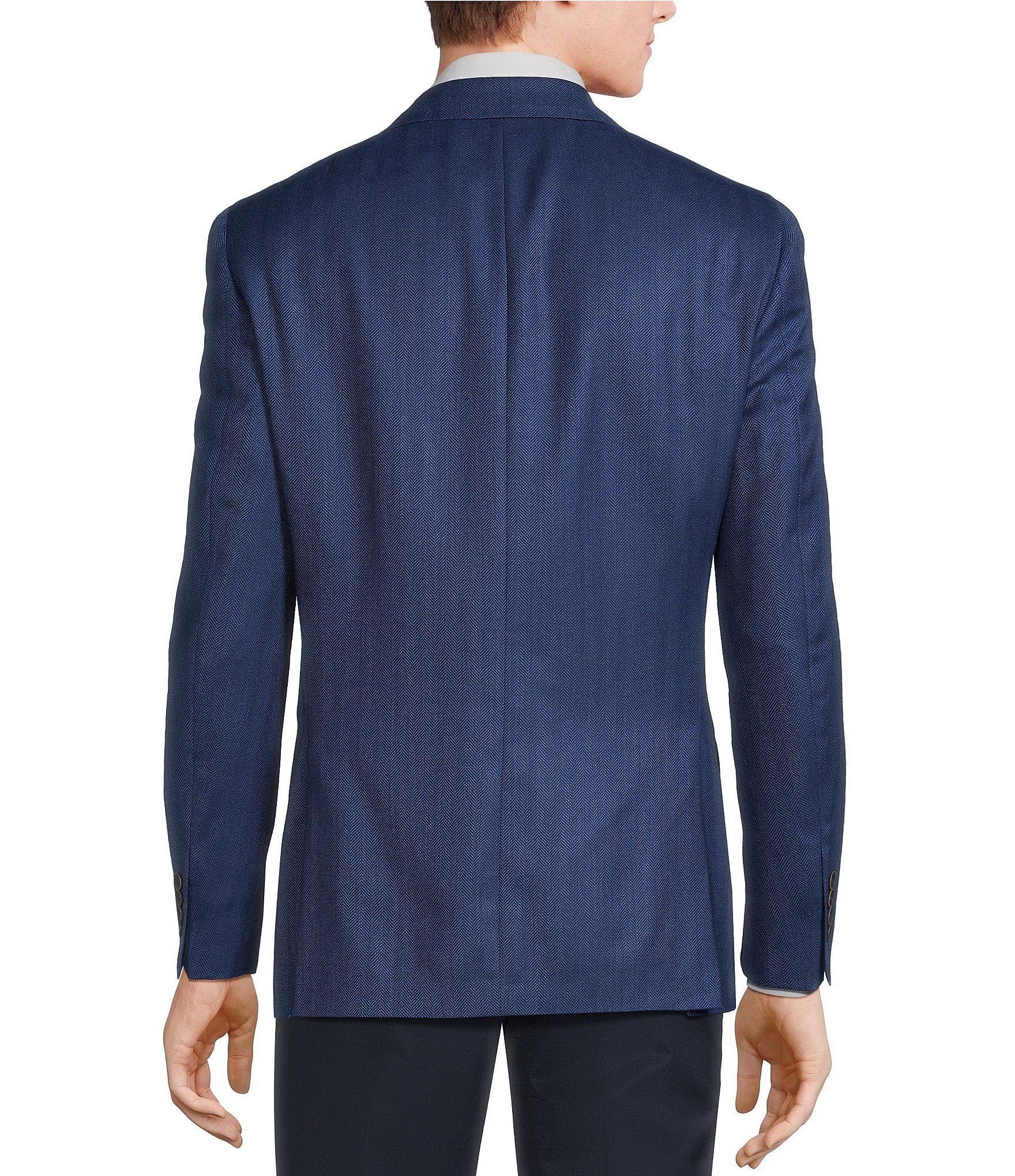 Hart Schaffner Marx New York Modern Fit Herringbone Sport Coat