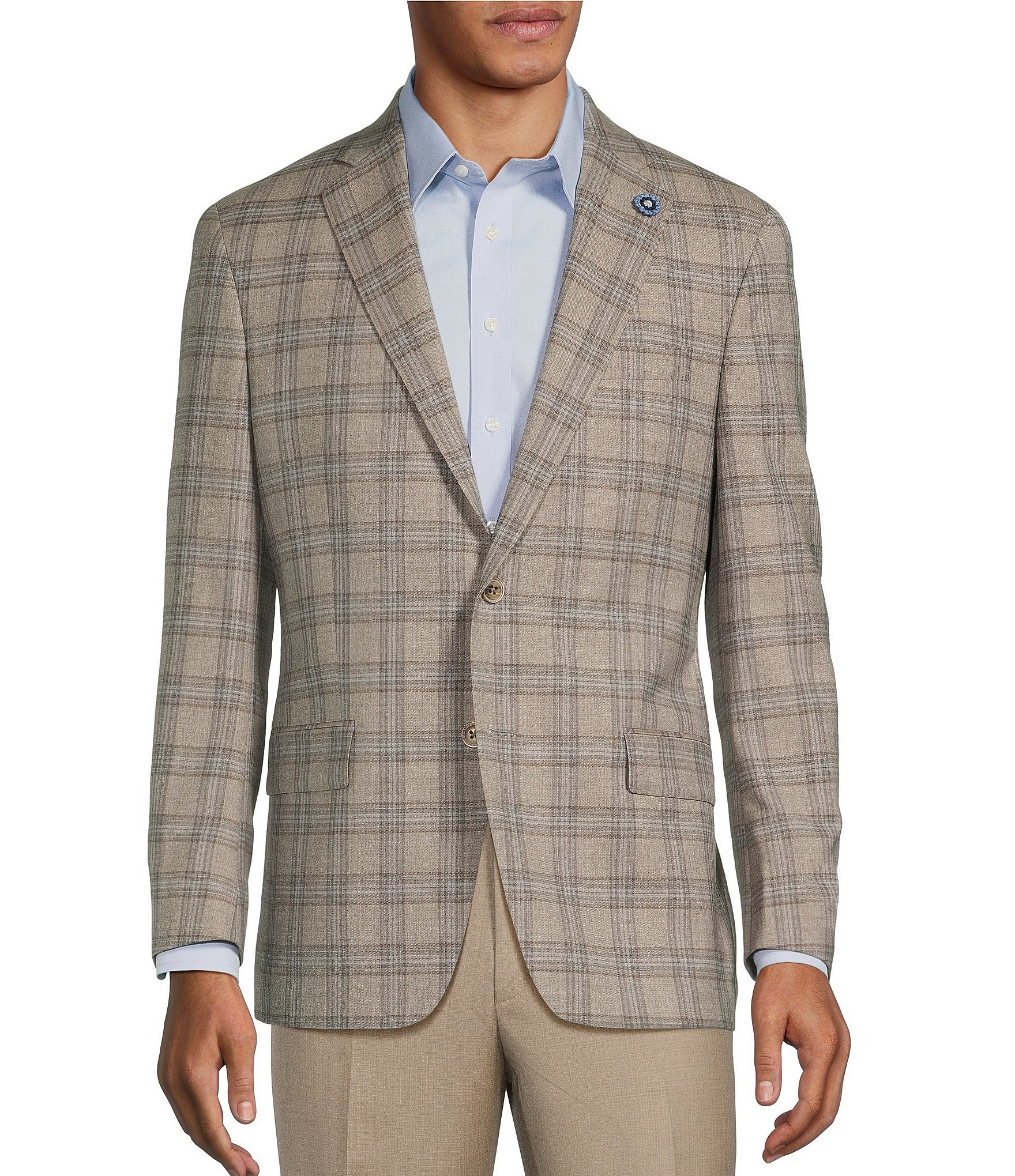 Hart Schaffner Marx New York Modern Fit Plaid Sport Coat