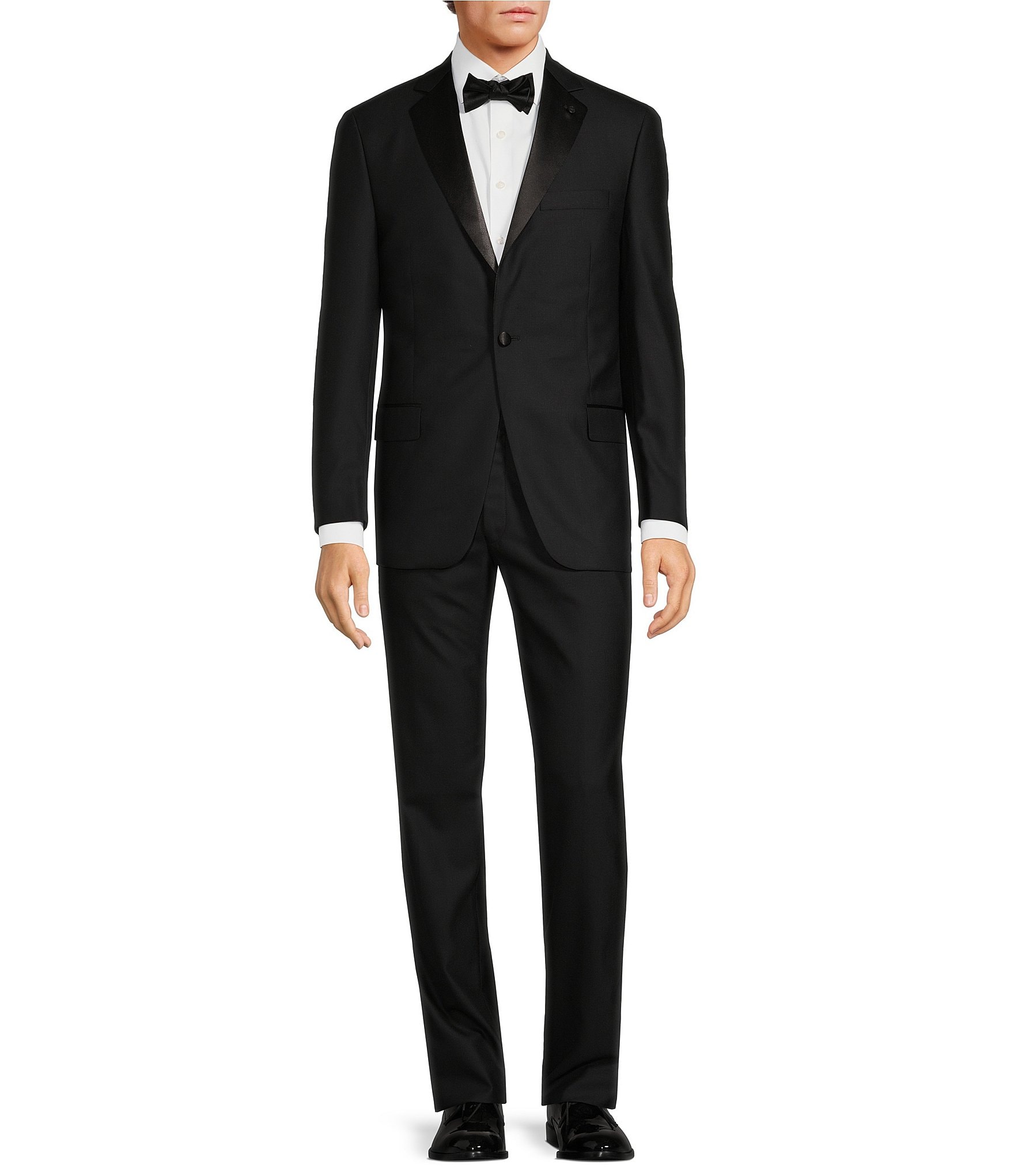 Hart Schaffner Marx New York Modern Fit Flat Front 2-Piece Tuxedo