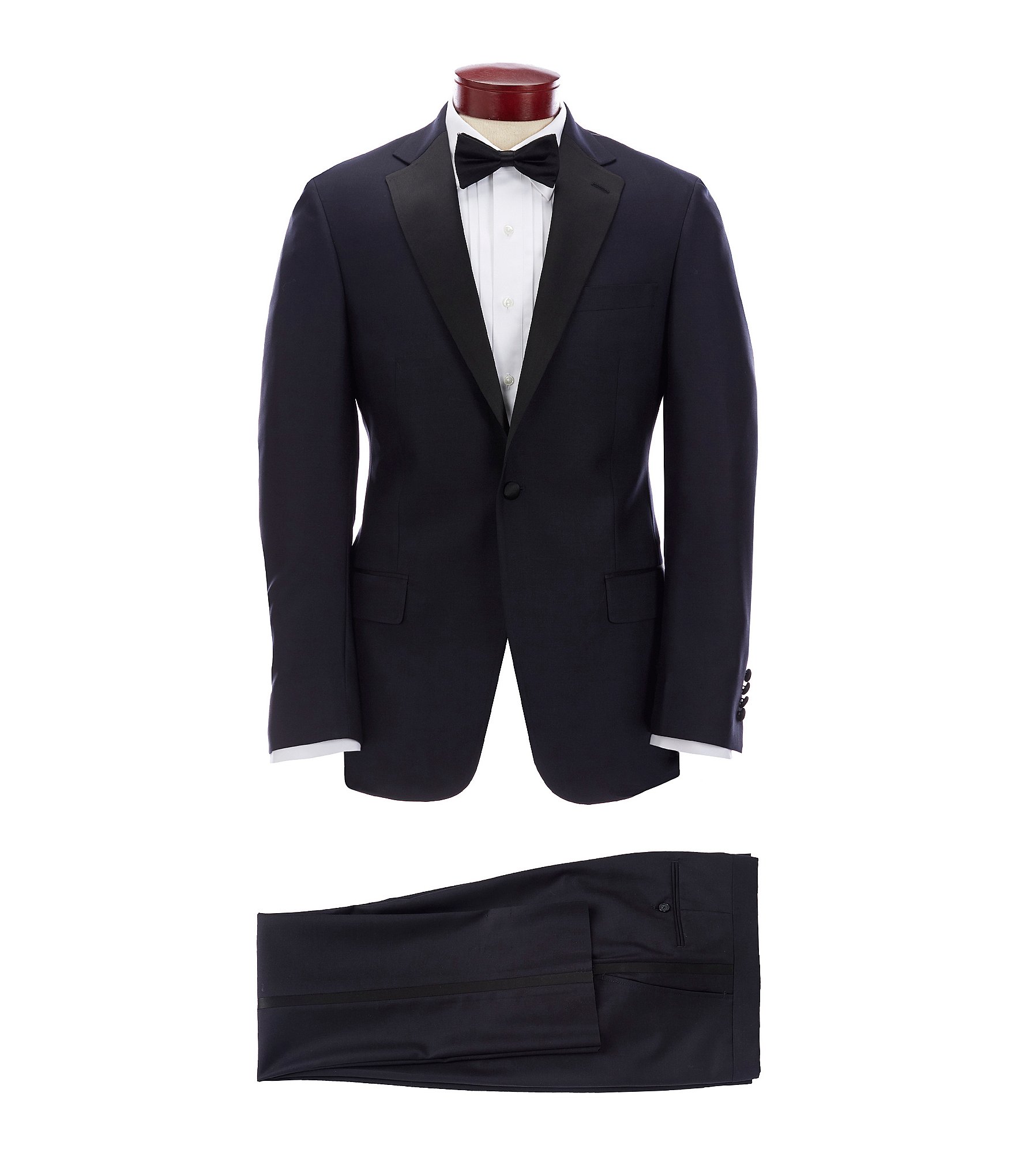 Hart Schaffner Marx New York Modern Fit Flat Front 2-Piece Tuxedo