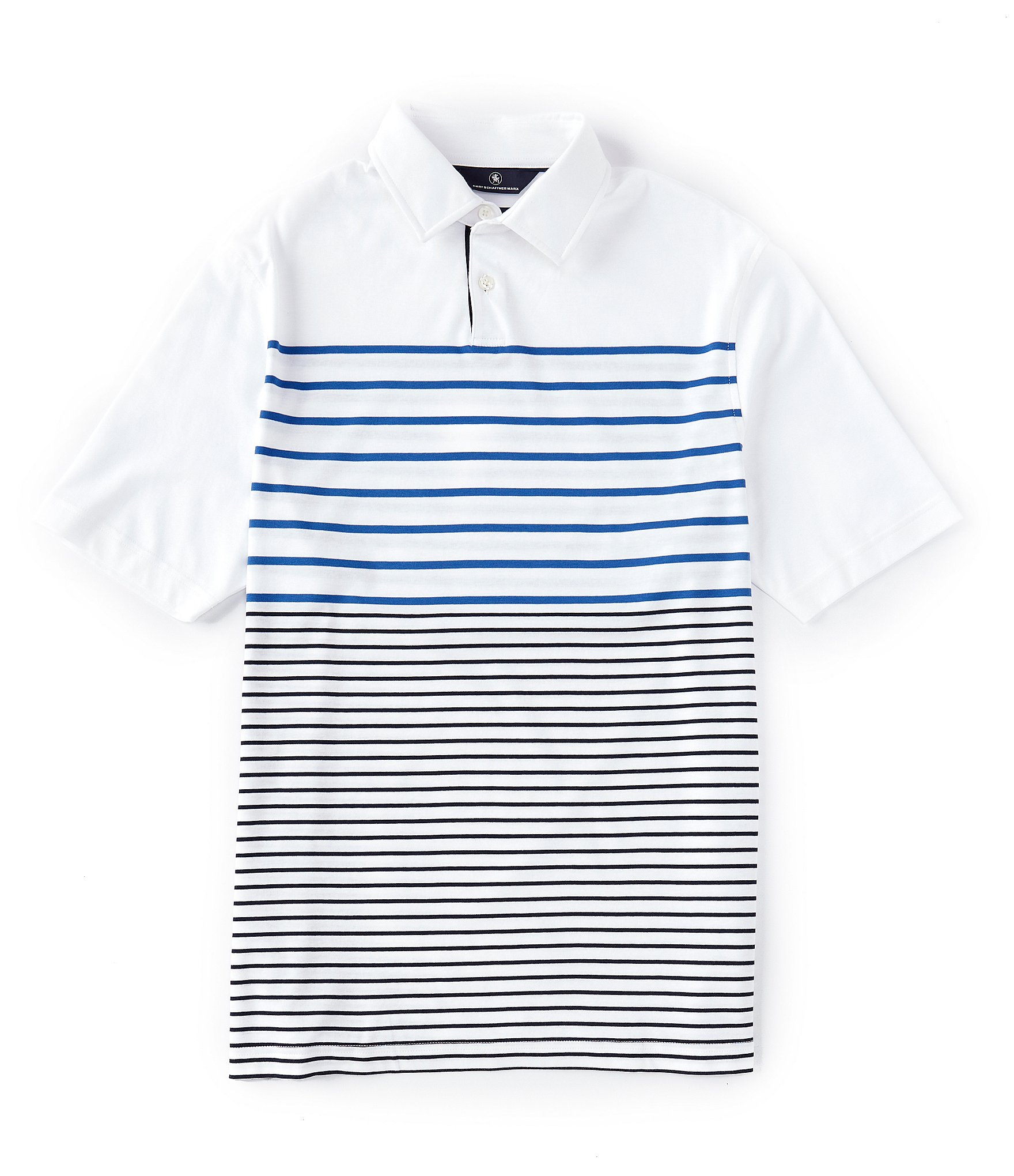 Hart Schaffner Marx Seaside Collection HartSoft Stripe Short Sleeve Polo |  Dillard's