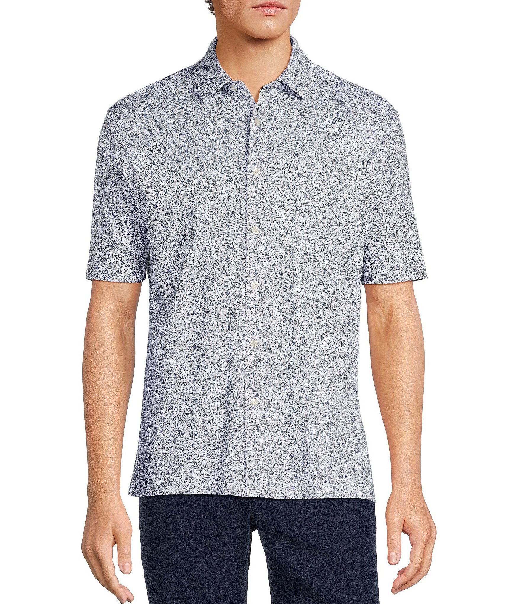 Hart Schaffner Marx Shoreline Collection Short Sleeve Printed HartSoft ...