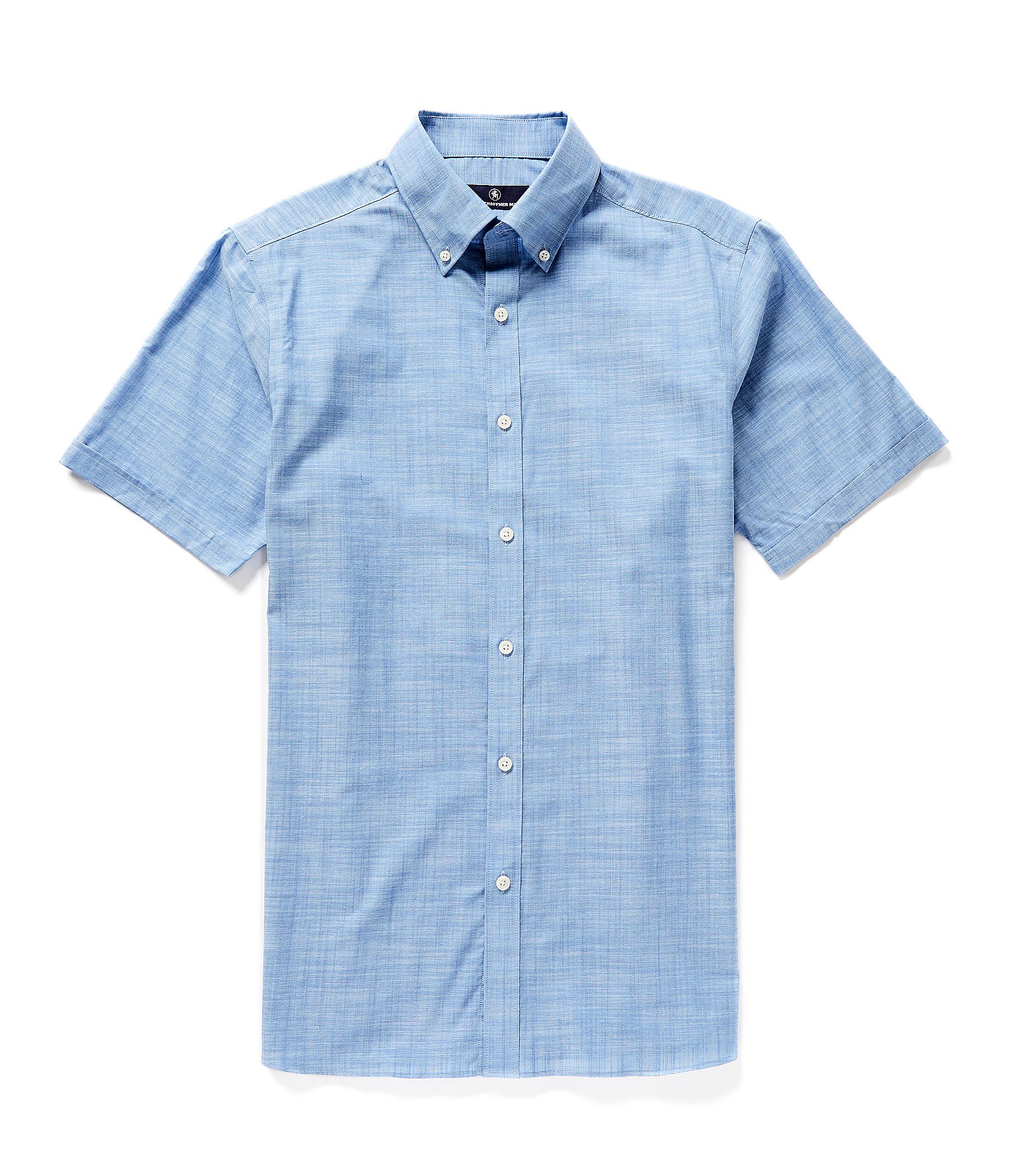 Hart Schaffner Marx Short Sleeve Solid Button Down Shirt | Dillard's