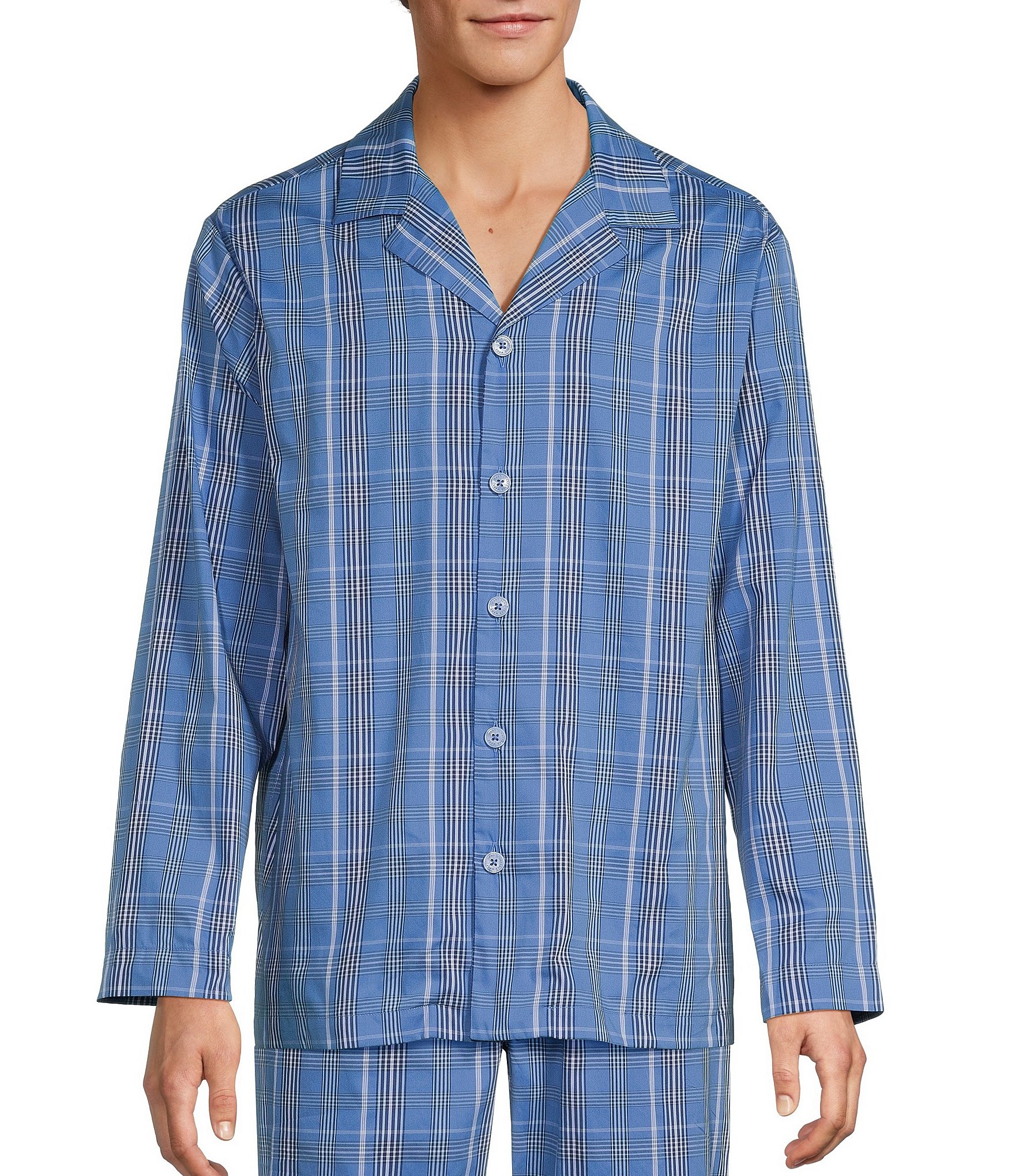 Hart Schaffner Marx Short Sleeve Woven Pajama Top