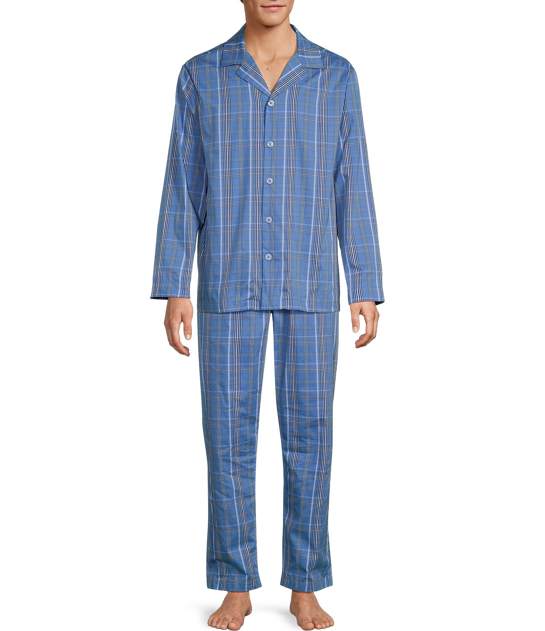 Hart Schaffner Marx Short Sleeve Woven Pajama Top