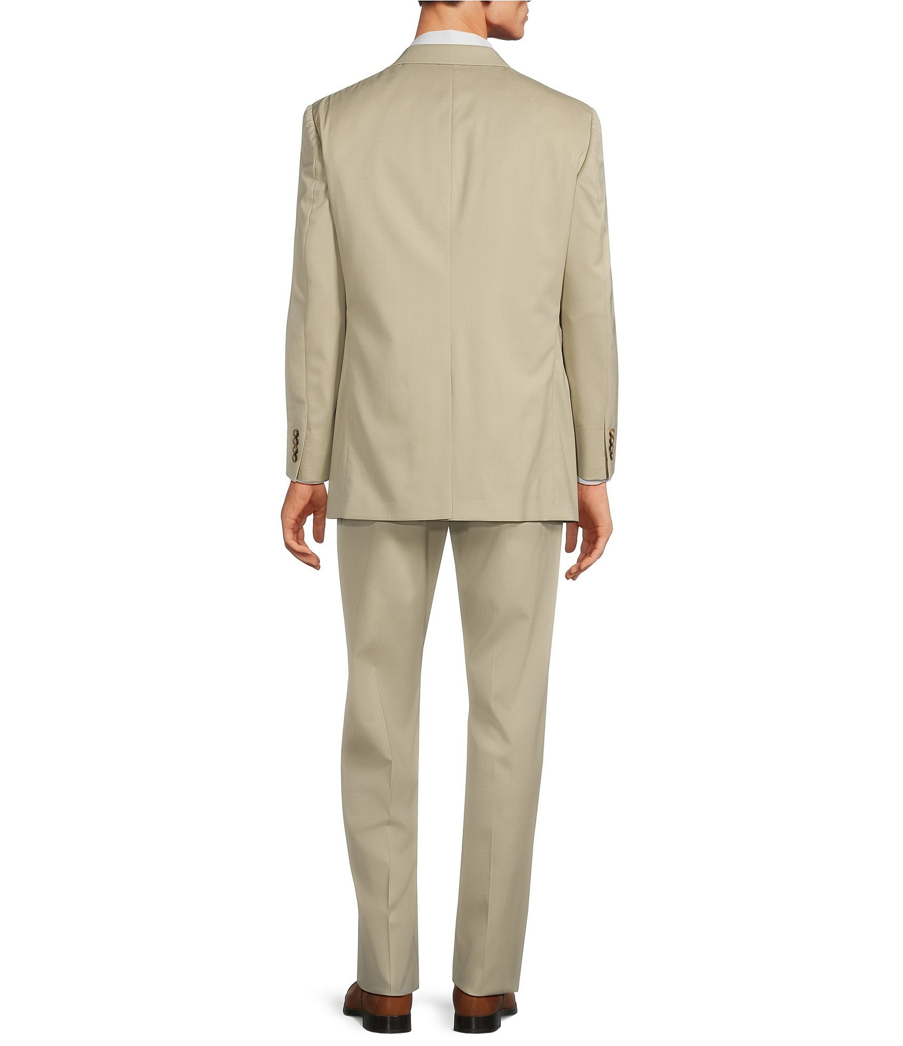 Hart Schaffner Marx Chicago Classic Fit Flat Front Performance 2-Piece Suit