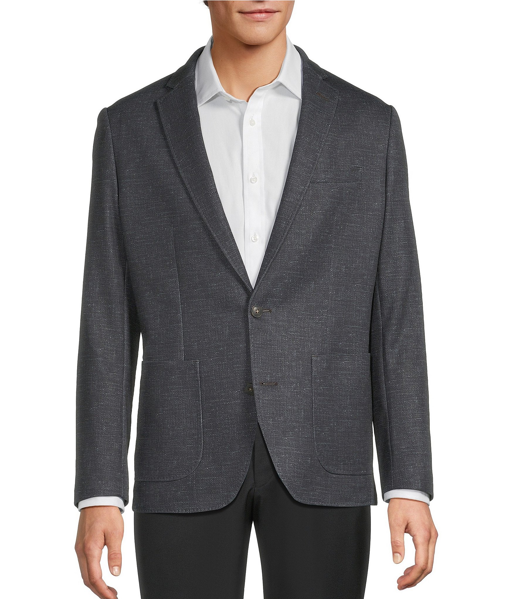 Hart Schaffner Marx Solid Textured HartFlex Blazer