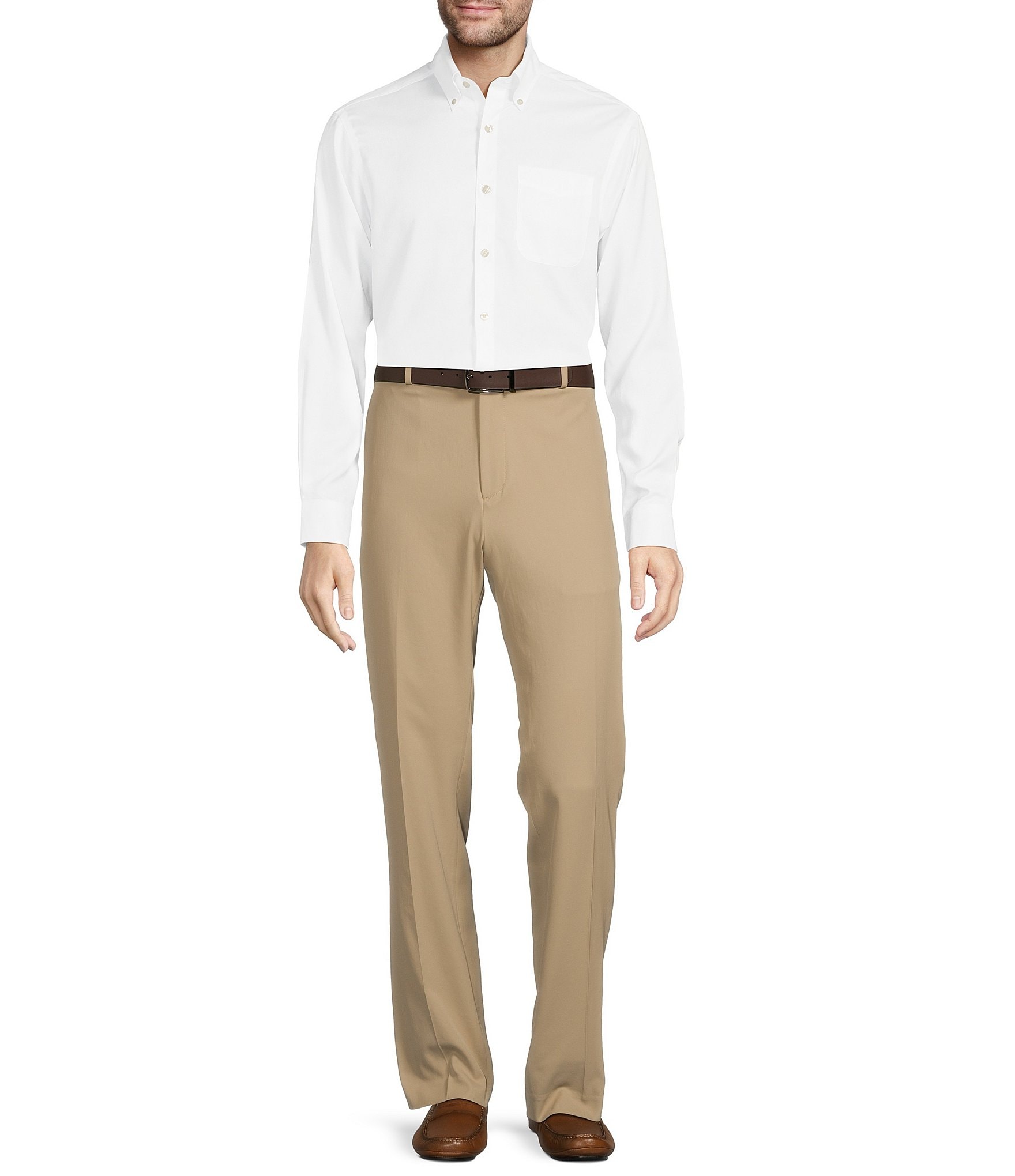 Hart Schaffner Marx State Street Essentials Flat Front Performance Chino Pants