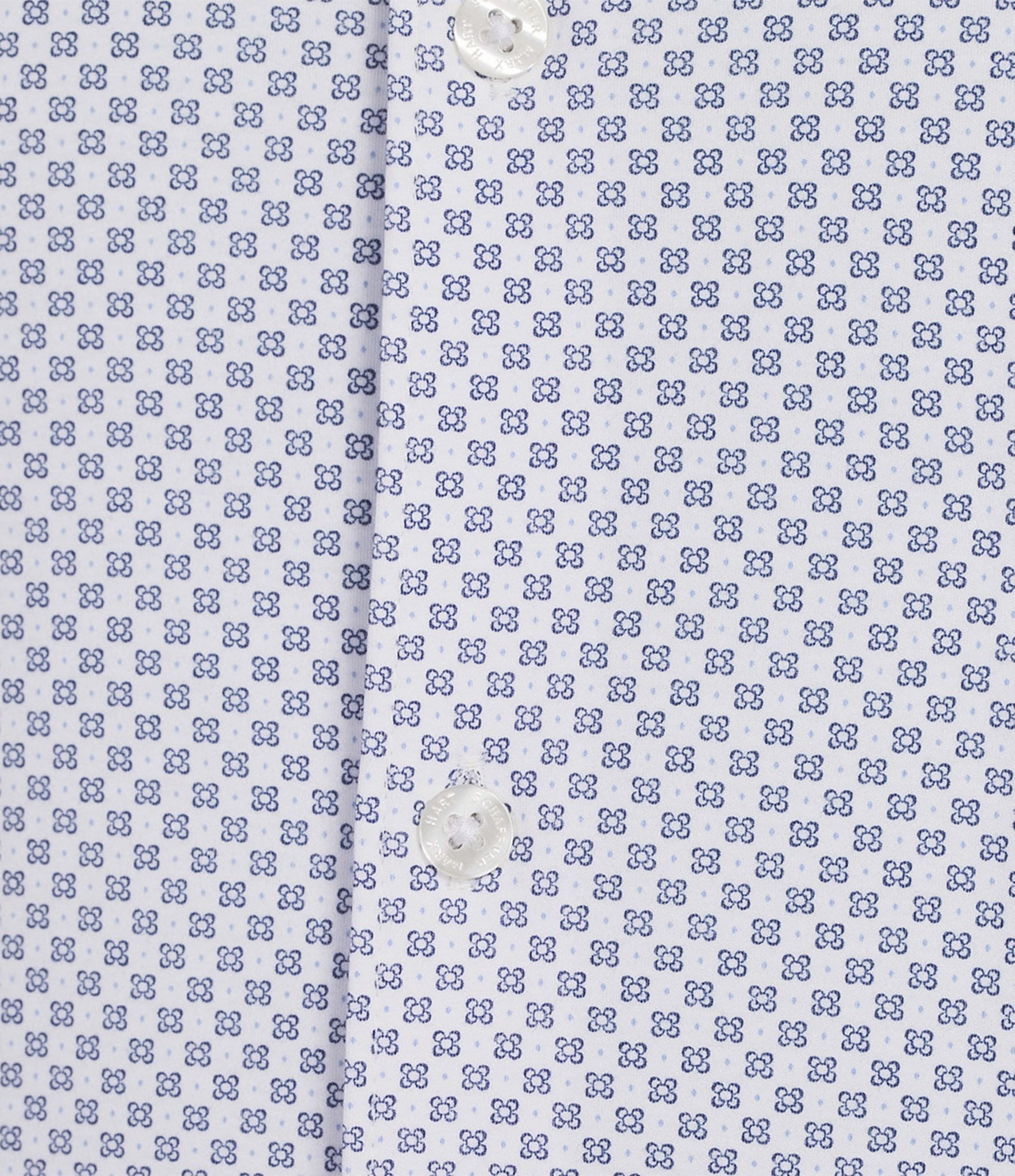 Hart Schaffner Marx State Street Essentials Long Sleeve Geo Print Albini Knit 4Flex Coat Front Shirt
