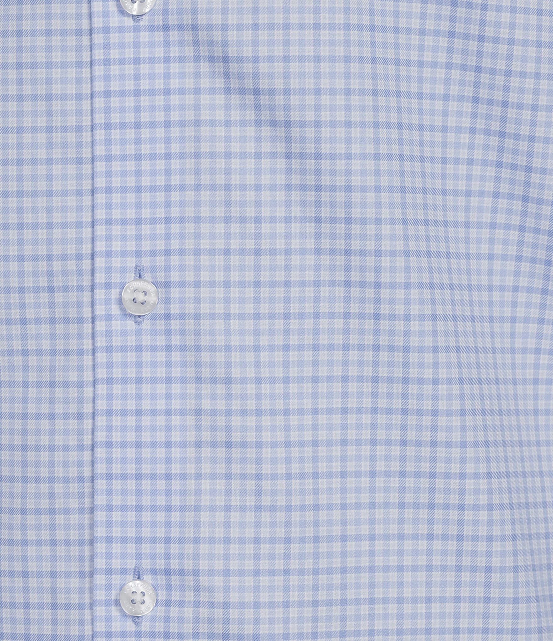 Hart Schaffner Marx State Street Essentials Long Sleeve Yarn Dye Button Front Shirt