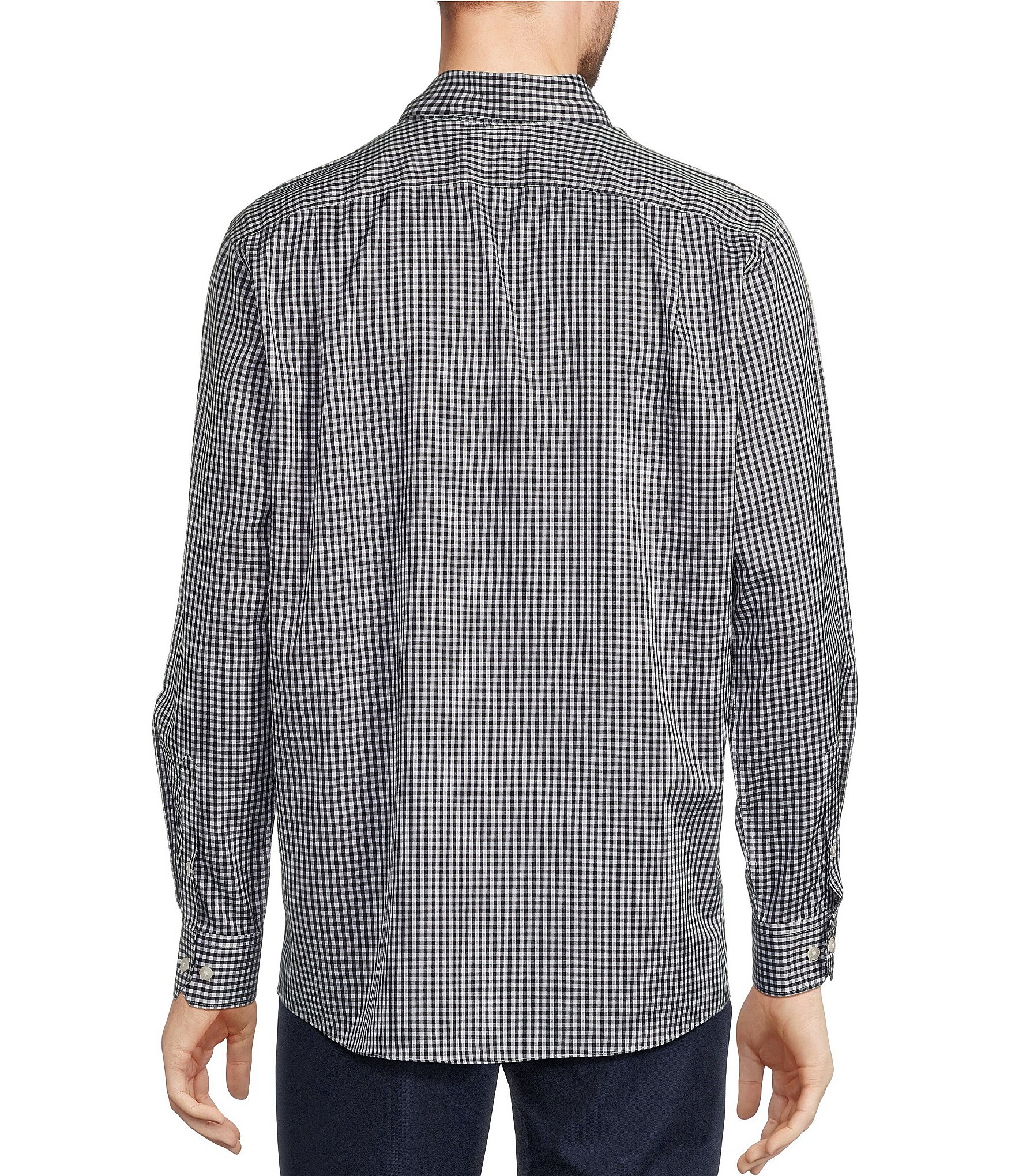 Hart Schaffner Marx State Street Essentials Medium Checked Button-Down Collar Sportshirt