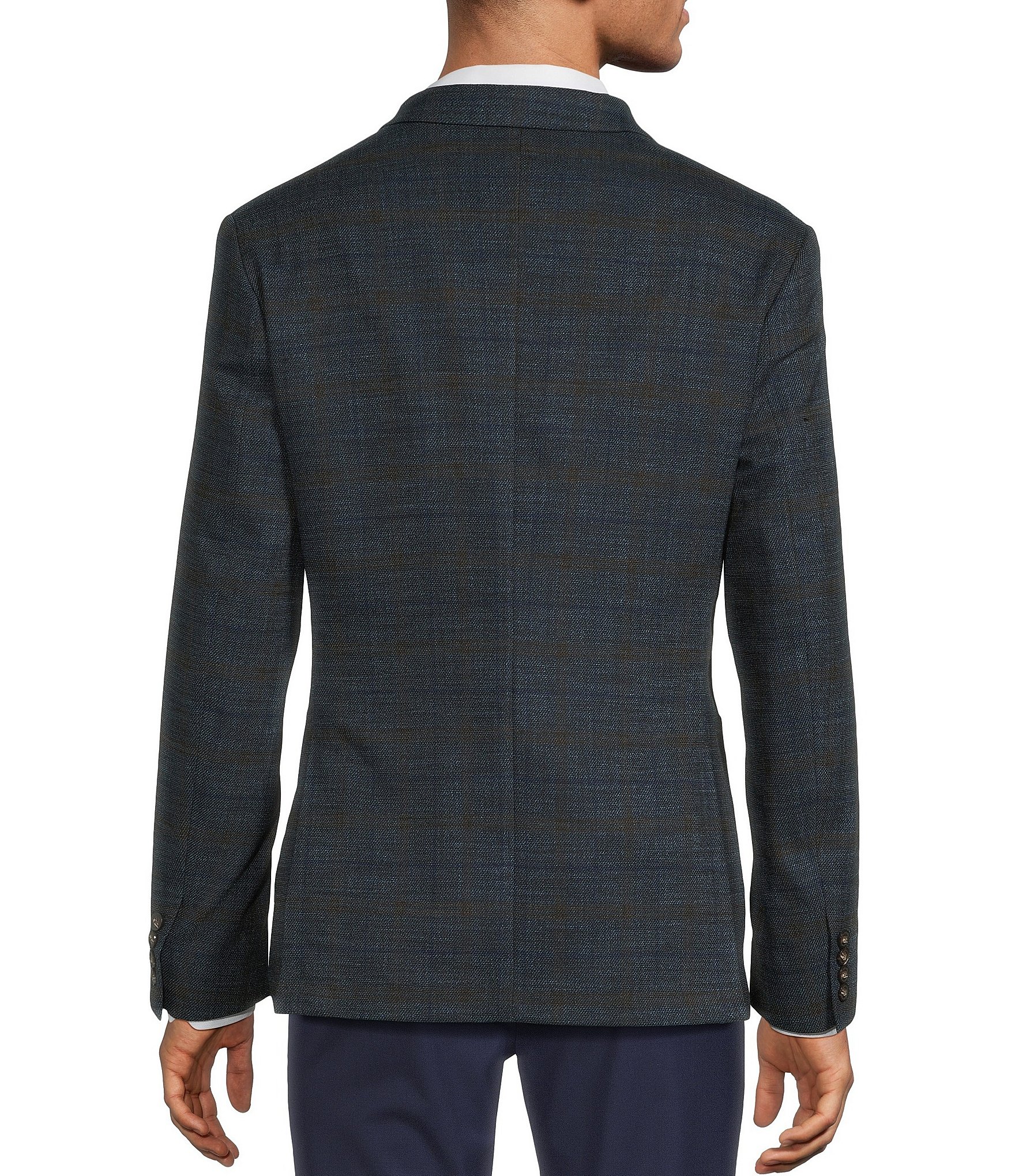 Hart Schaffner Marx The Reserve Collection HartFlex Texture Plaid Blazer