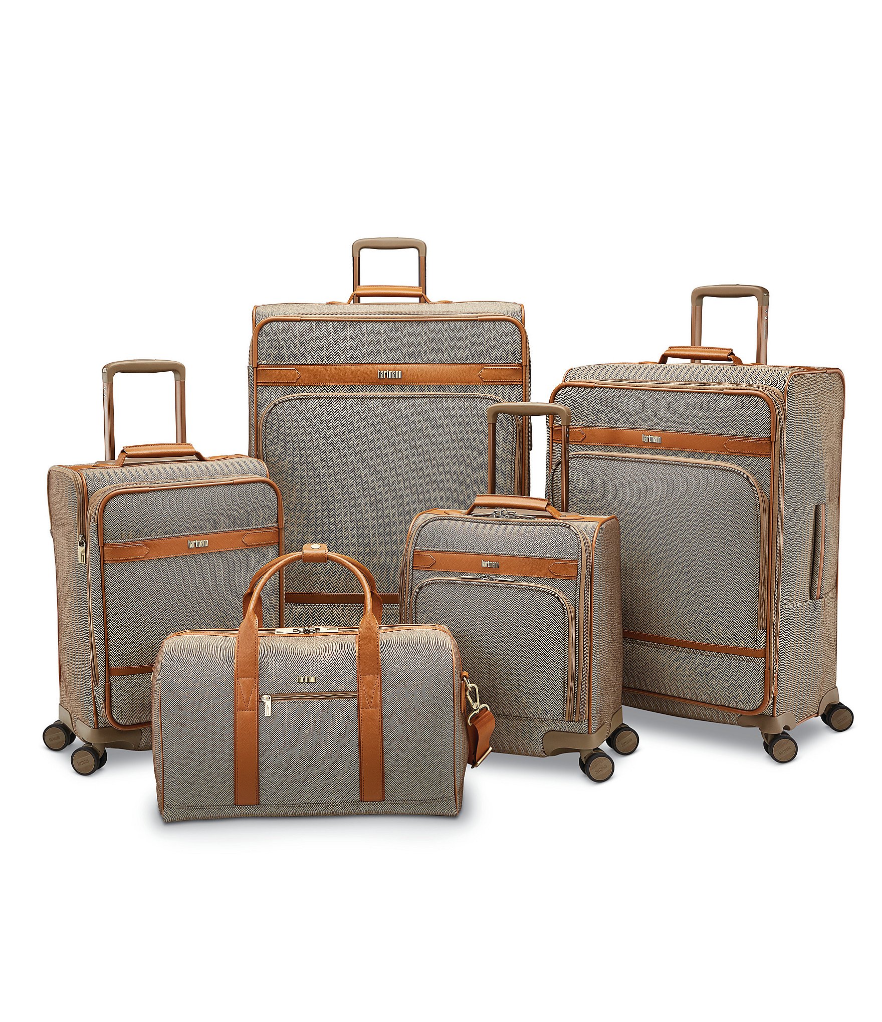 Hartmann Herringbone Deluxe Domestic Spinner Suitcase