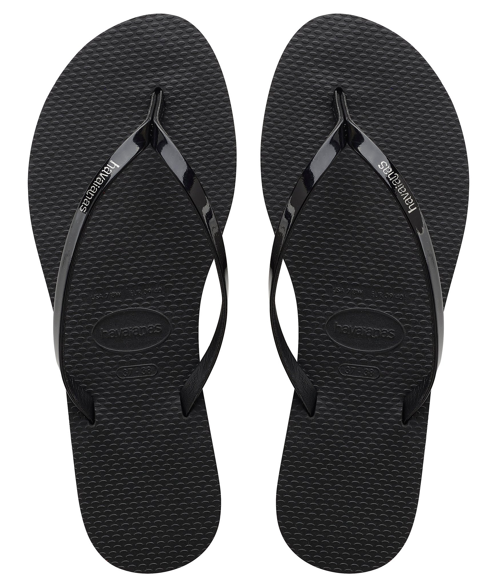 Black hot sale ladies havaianas