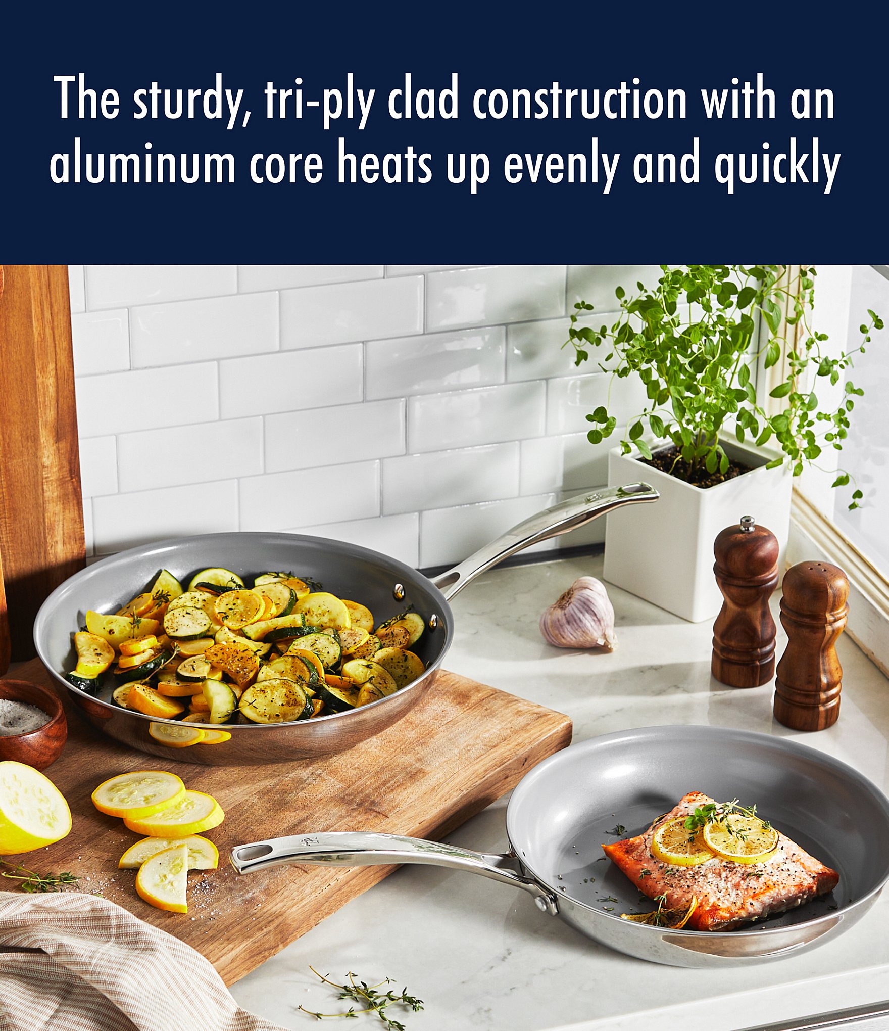 Henckels Clad H3 Ceramic 2-Piece Nonstick Fry Pan Set