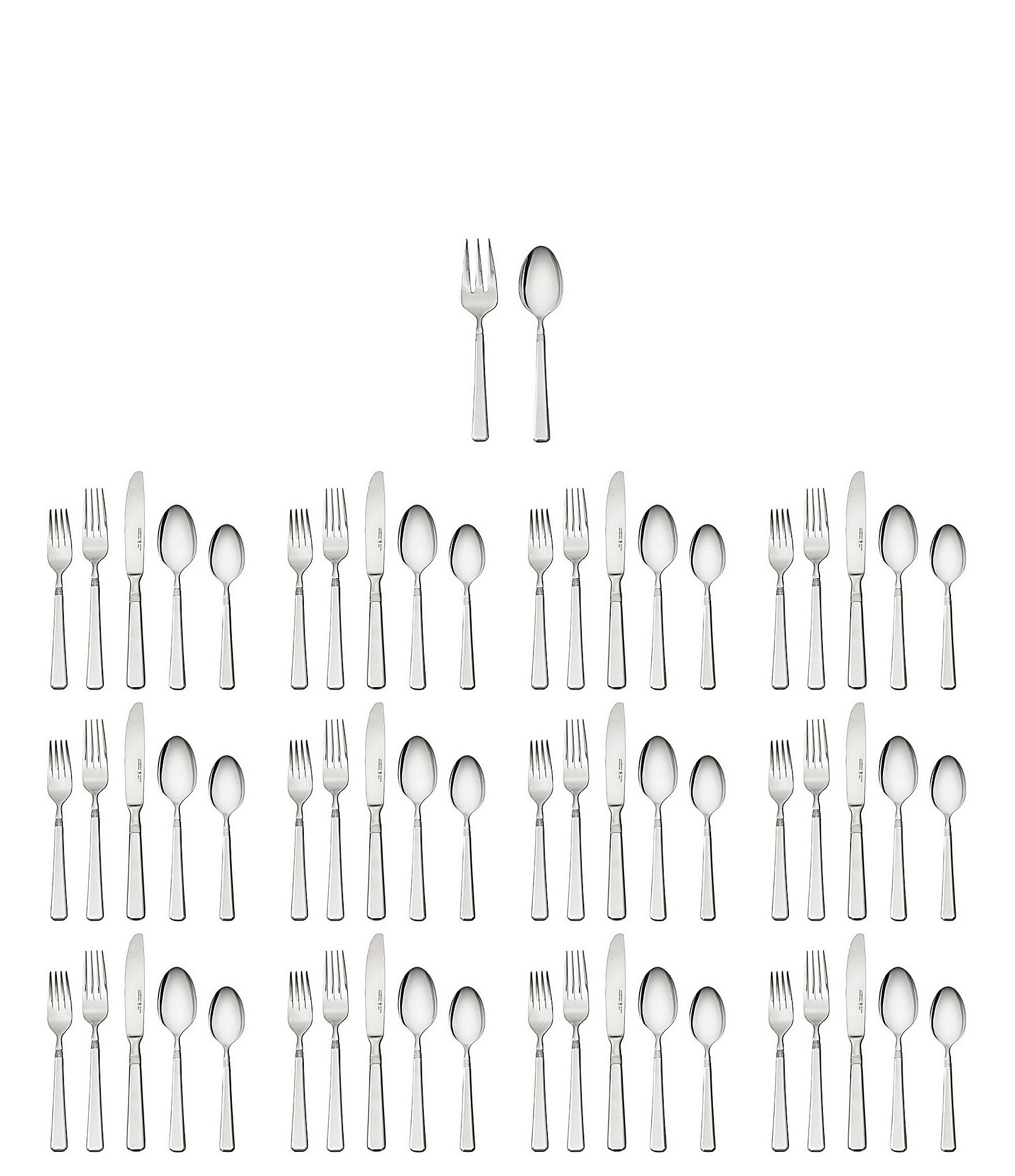 Henckels Metrona 62-Piece Stainless Steel Flatware Set