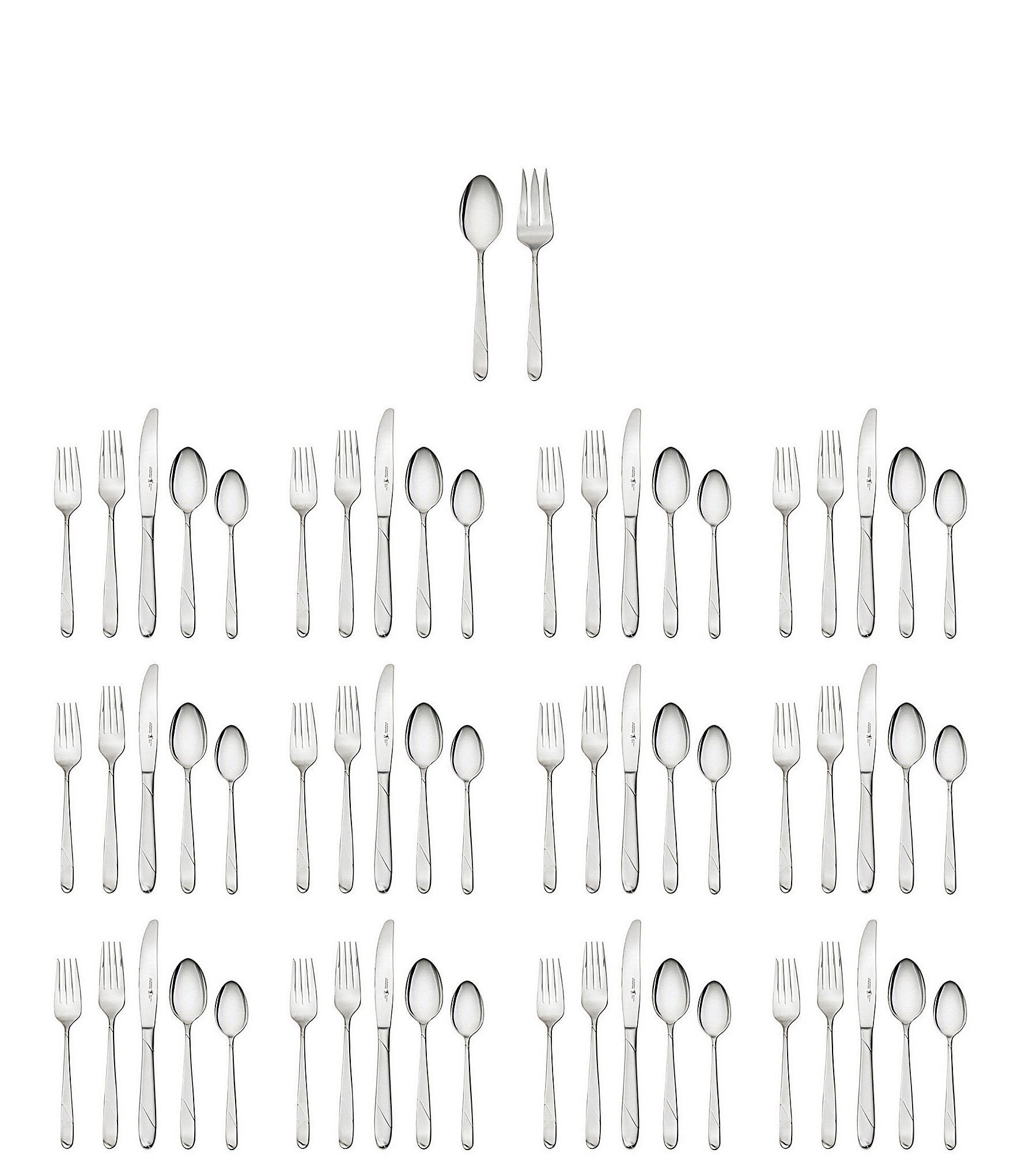 Henckels Milena 62-Piece Stainless Steel Flatware Set