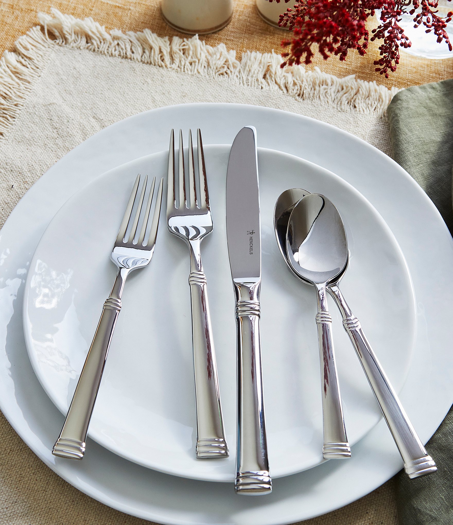 Henckels Plaza 65-Piece Stainless steel Flatware Set