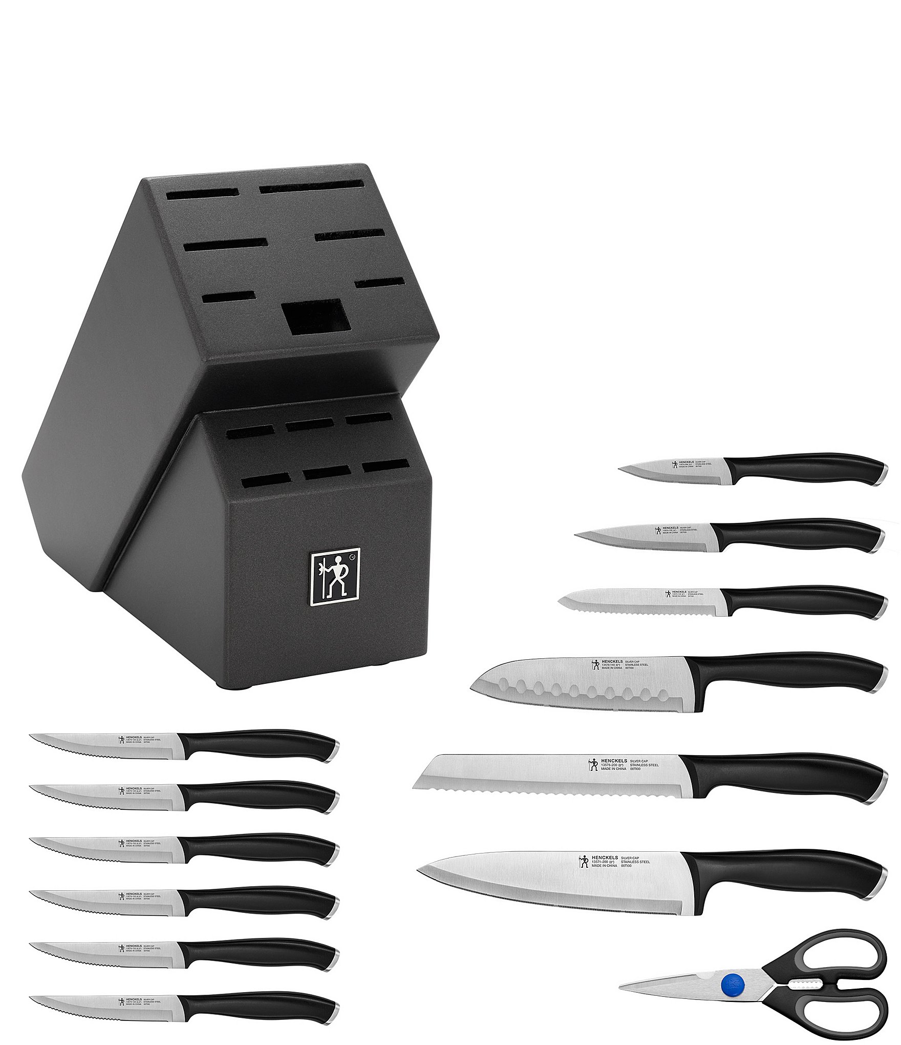 Henckels Silvercap 14-Piece Knife Set with Block