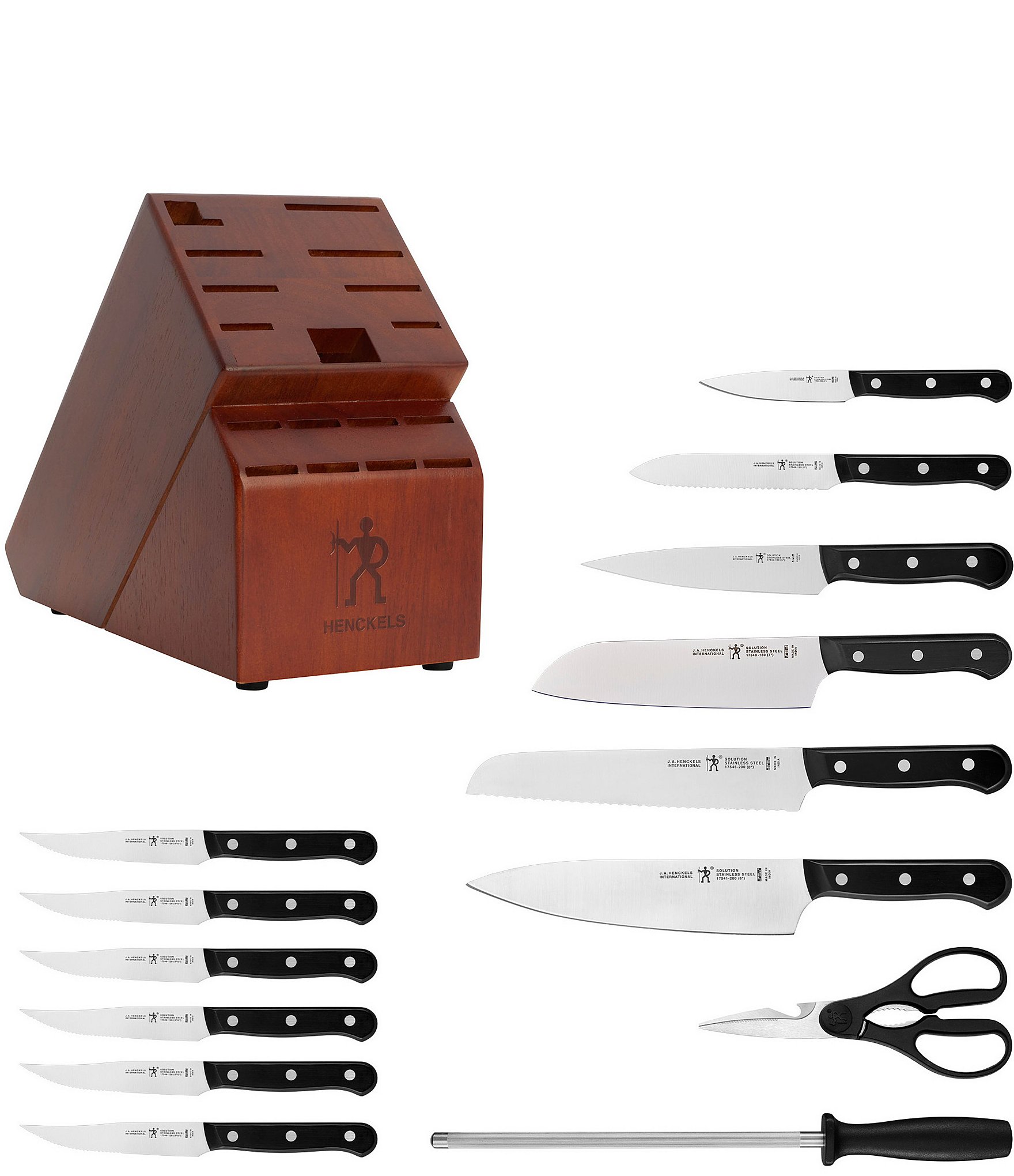 Henckels Solution Razor-Sharp 15-Piece Knife Block Set