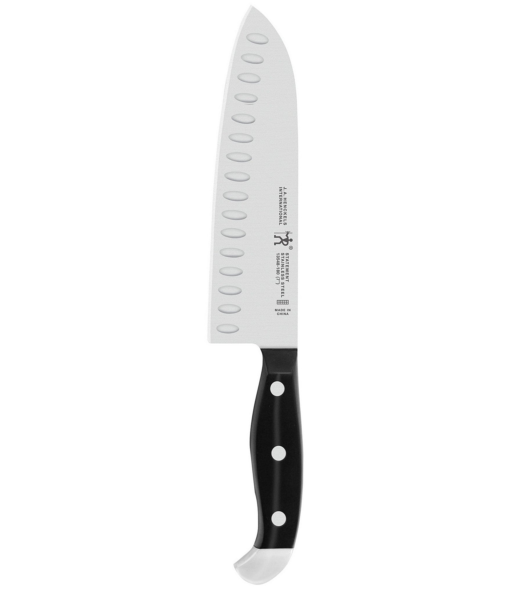Henckels Statement 7-inch Hollow Edge Santoku Knife