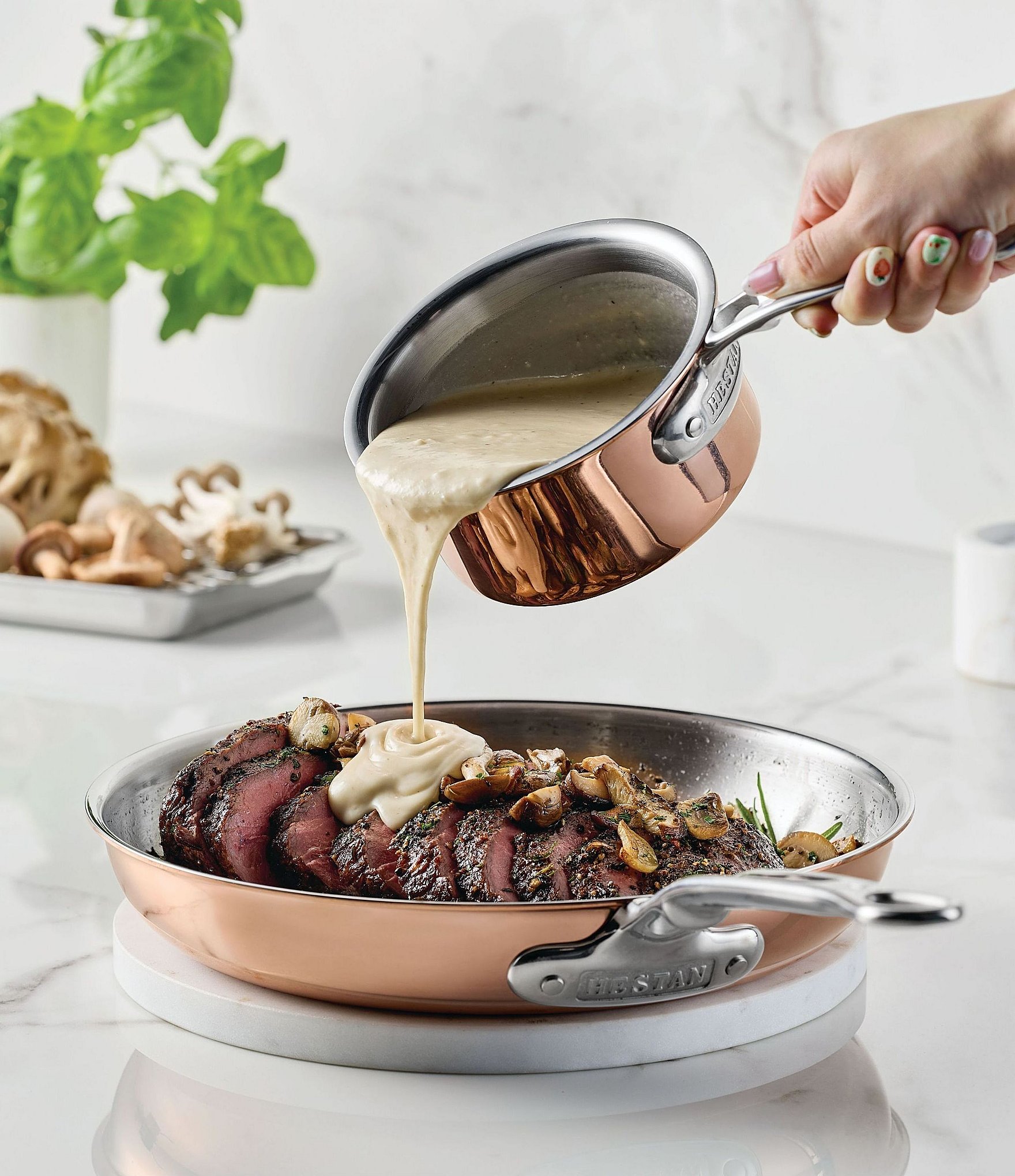 Hestan CopperBond® Aura™ 0.75-Quart Professional Copper Butter Warmer