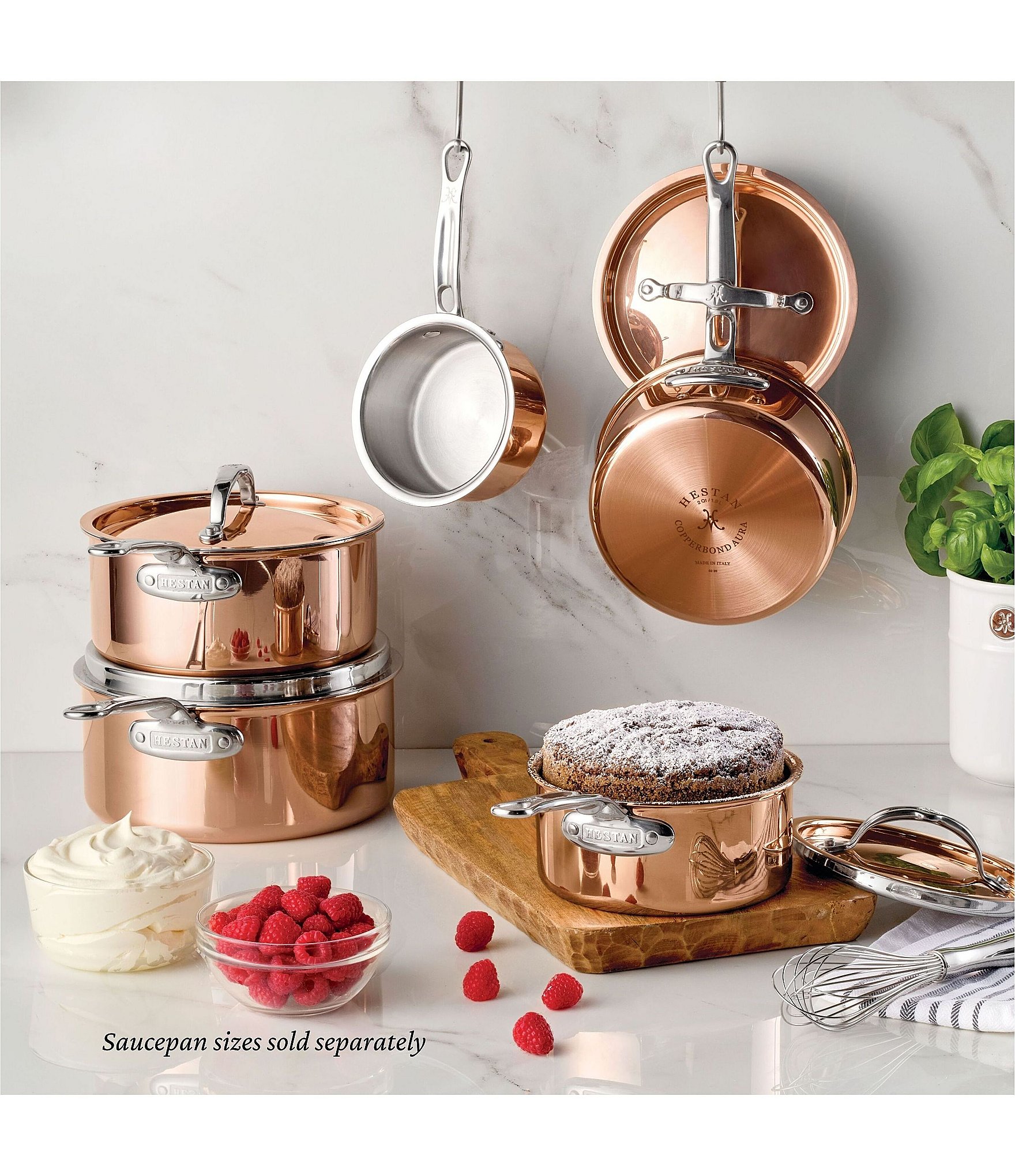 Hestan CopperBond® Aura™ -Quart Professional Copper Saucepan With Lid